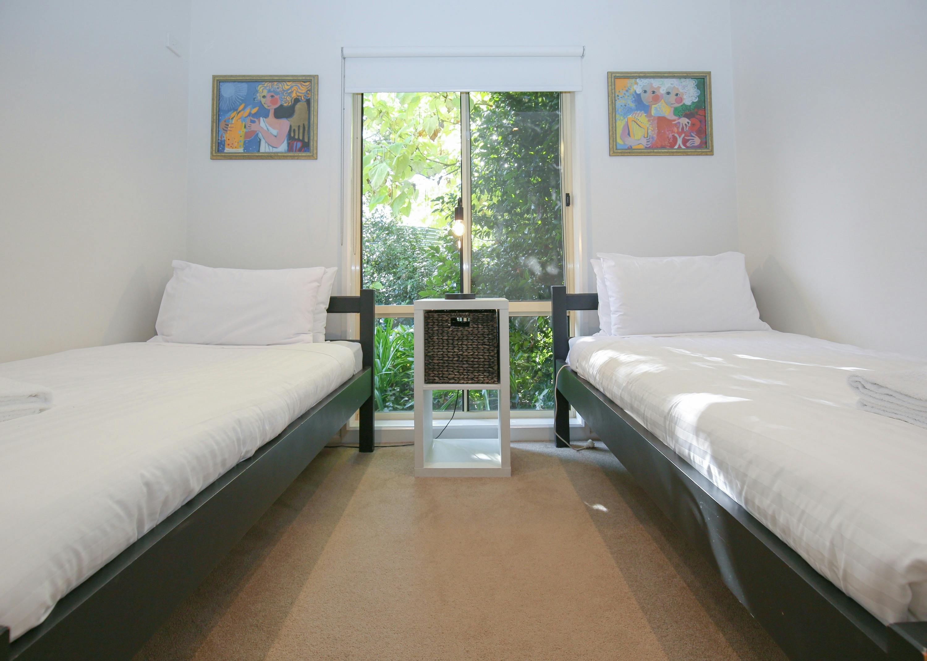 Bedroom two singles room