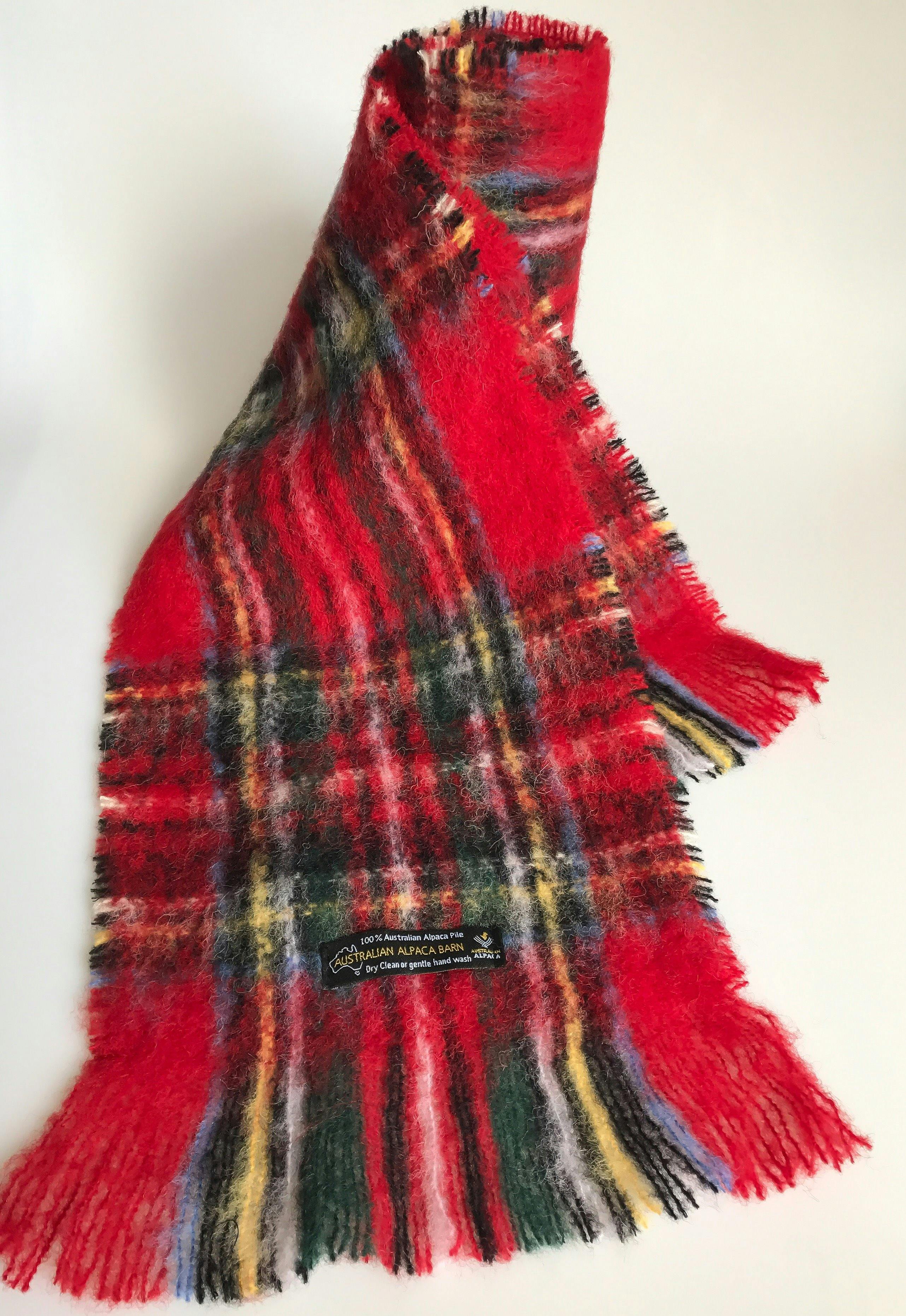 Australian Alpaca Brushed Scarf made from 100% Australian Alpaca Pile