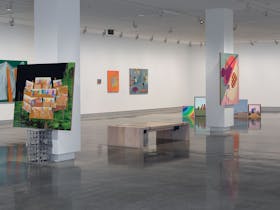 Interior of an art gallery
