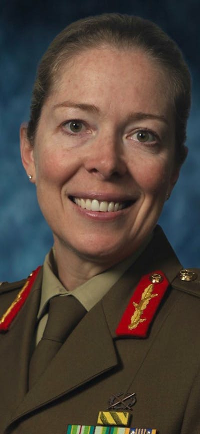 A headshot of Lieutenant General Michelle McGuinness CSC.