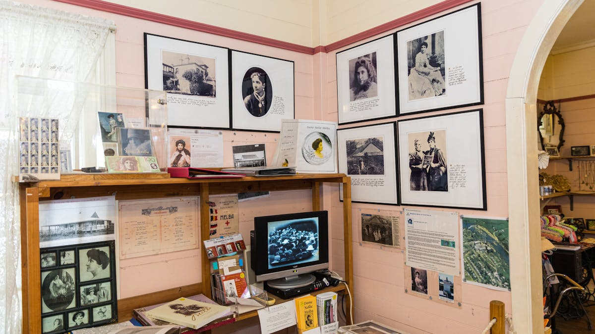 Melba's Story and memorabilia of her era.