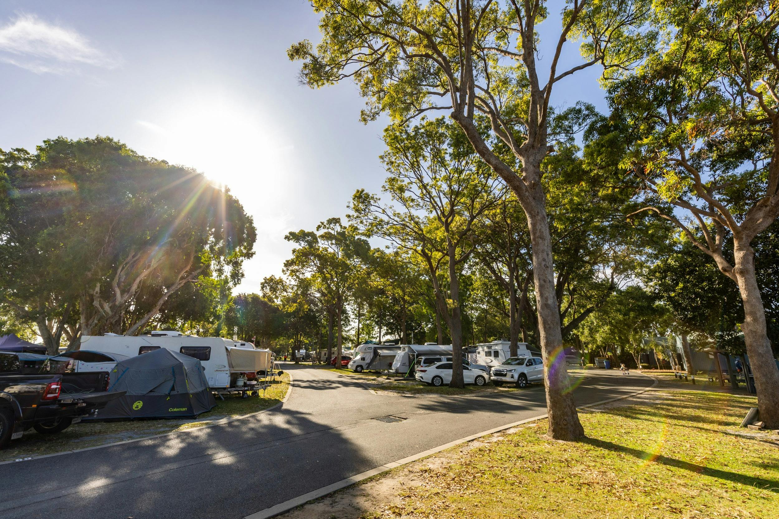Caravanning at Jacob's Well Tourist Park