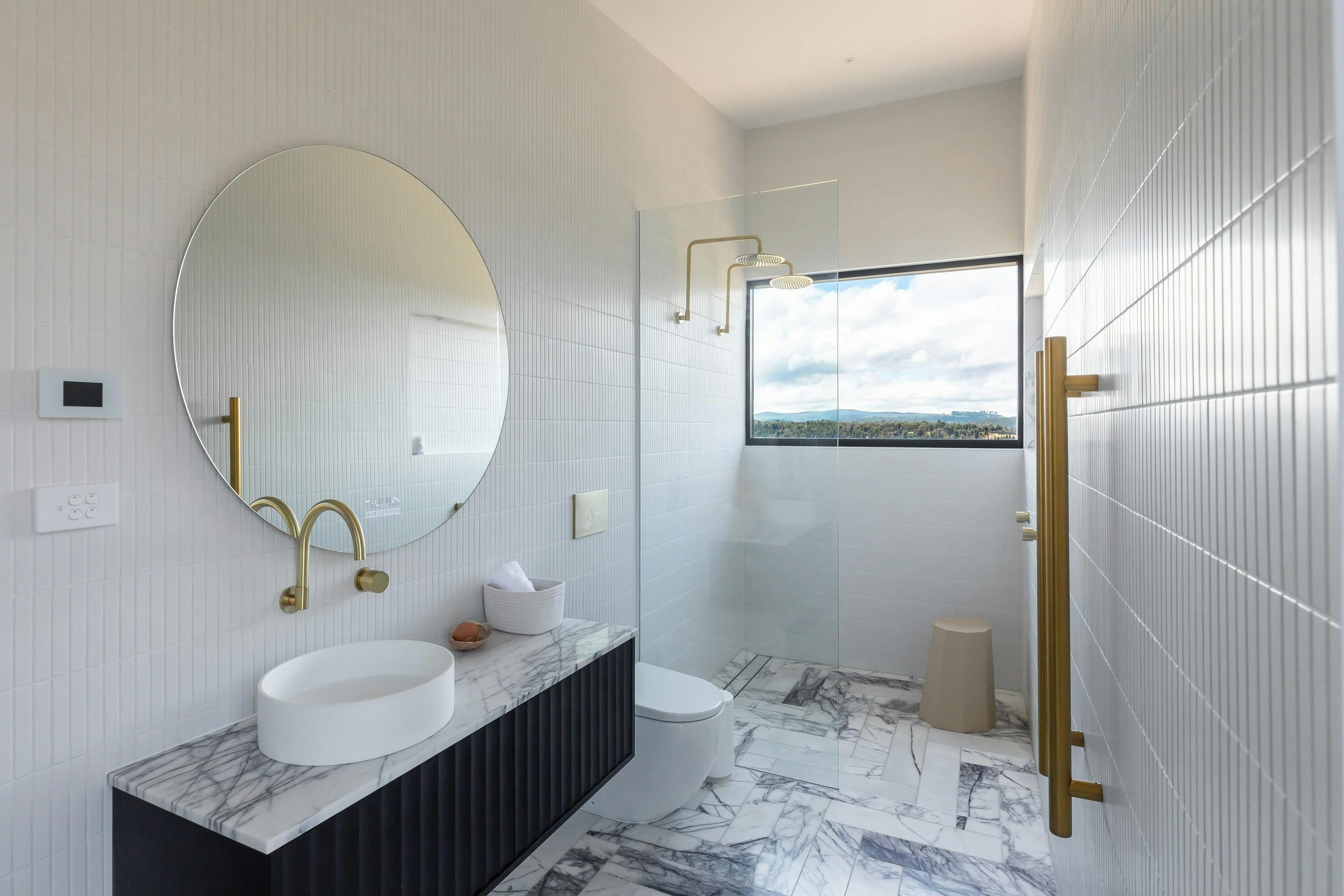 Full marble bathroom