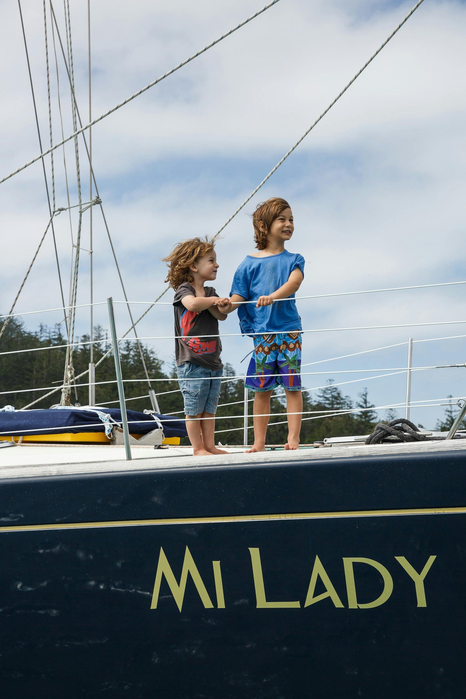 Kids are welcome sailing