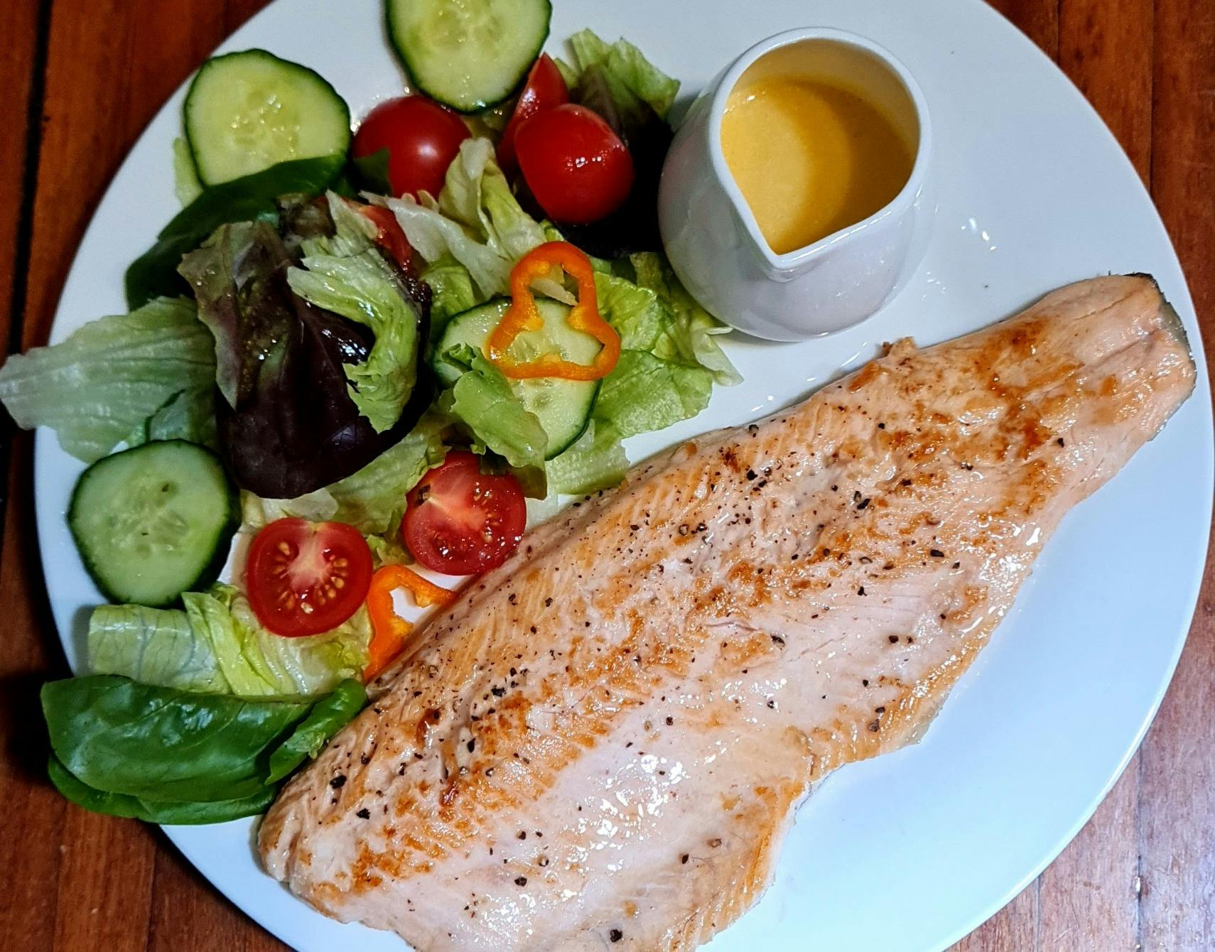 Grilled trout fillet