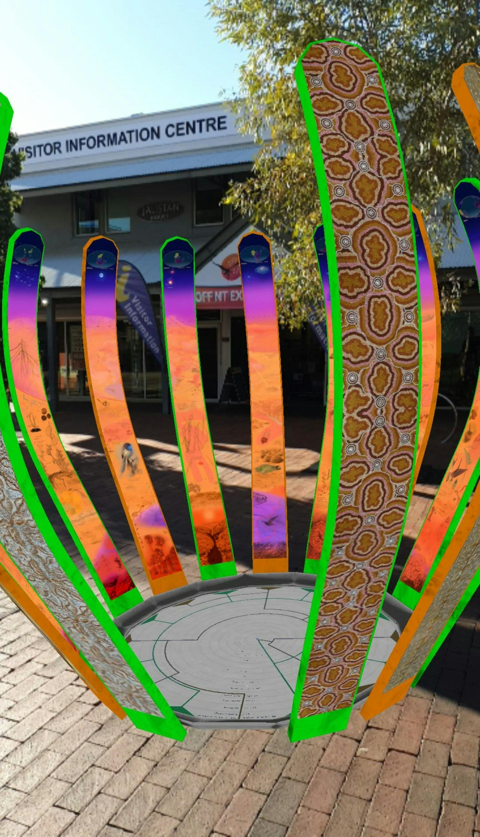 Alice Springs Genestreaming Sculpture