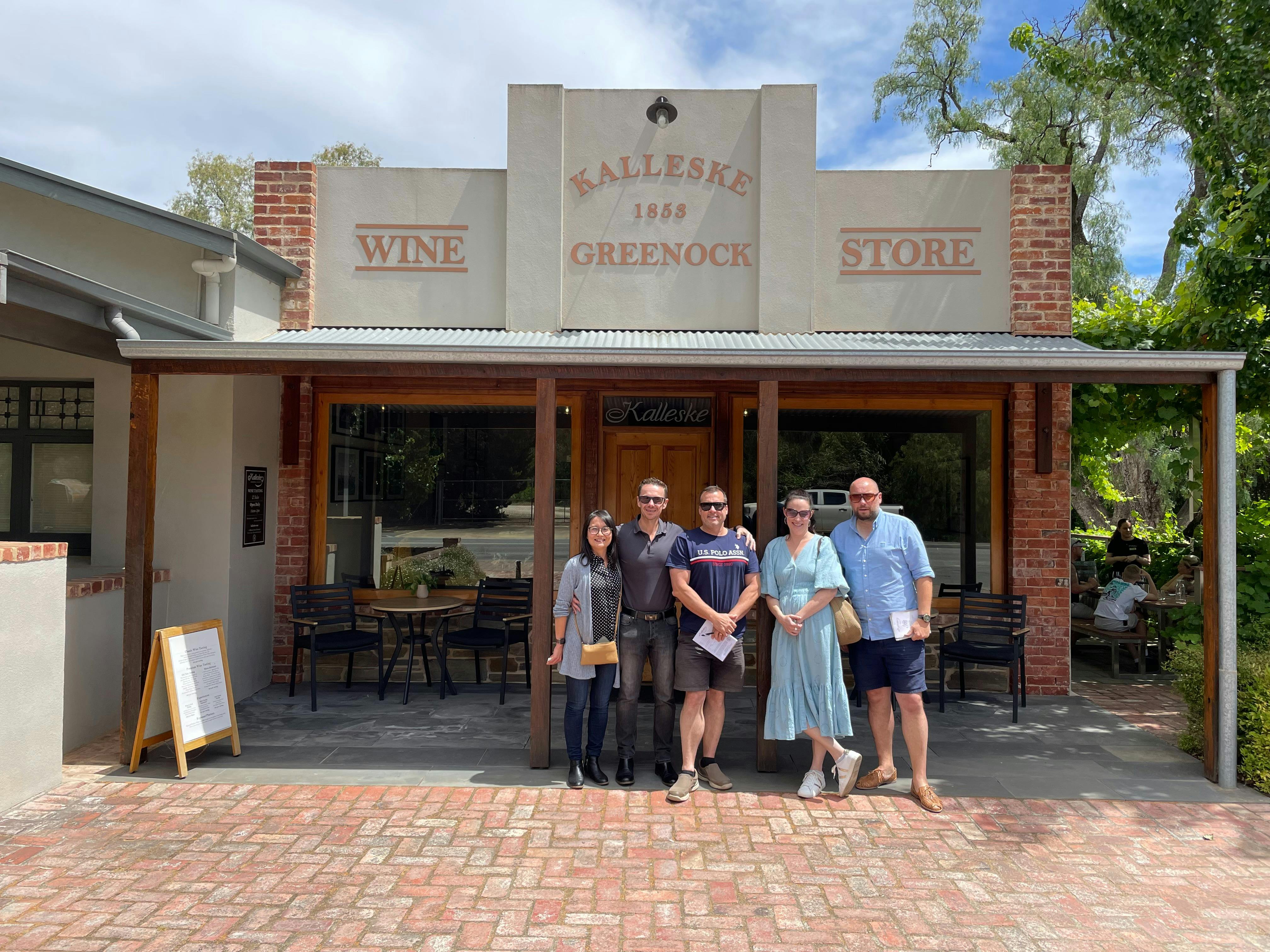 Group tour outside Kalleske Wines