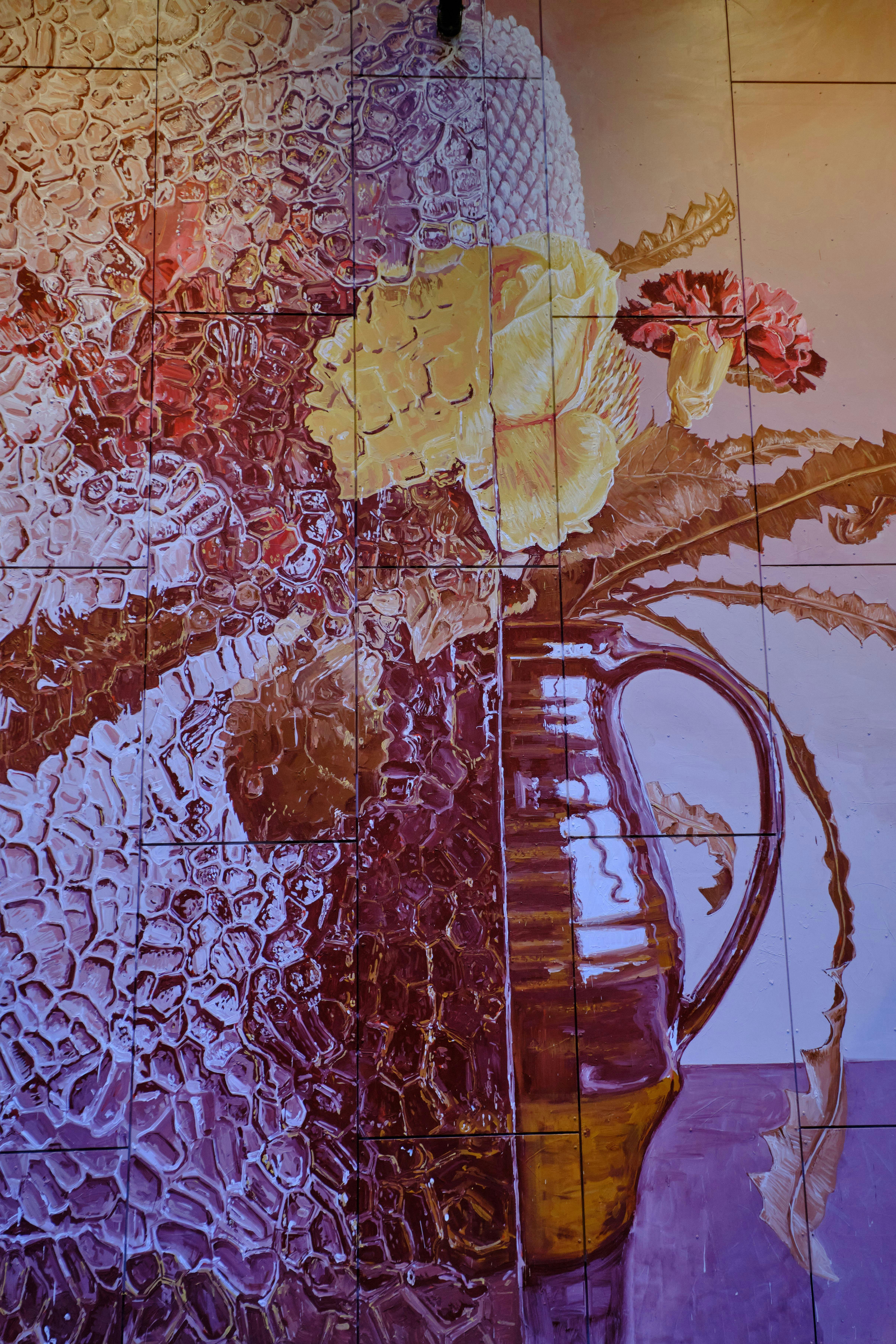 Fintan Magee street art piece at Howard Smith Wharves