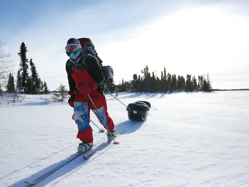 Justin Jones skis to the South Pole