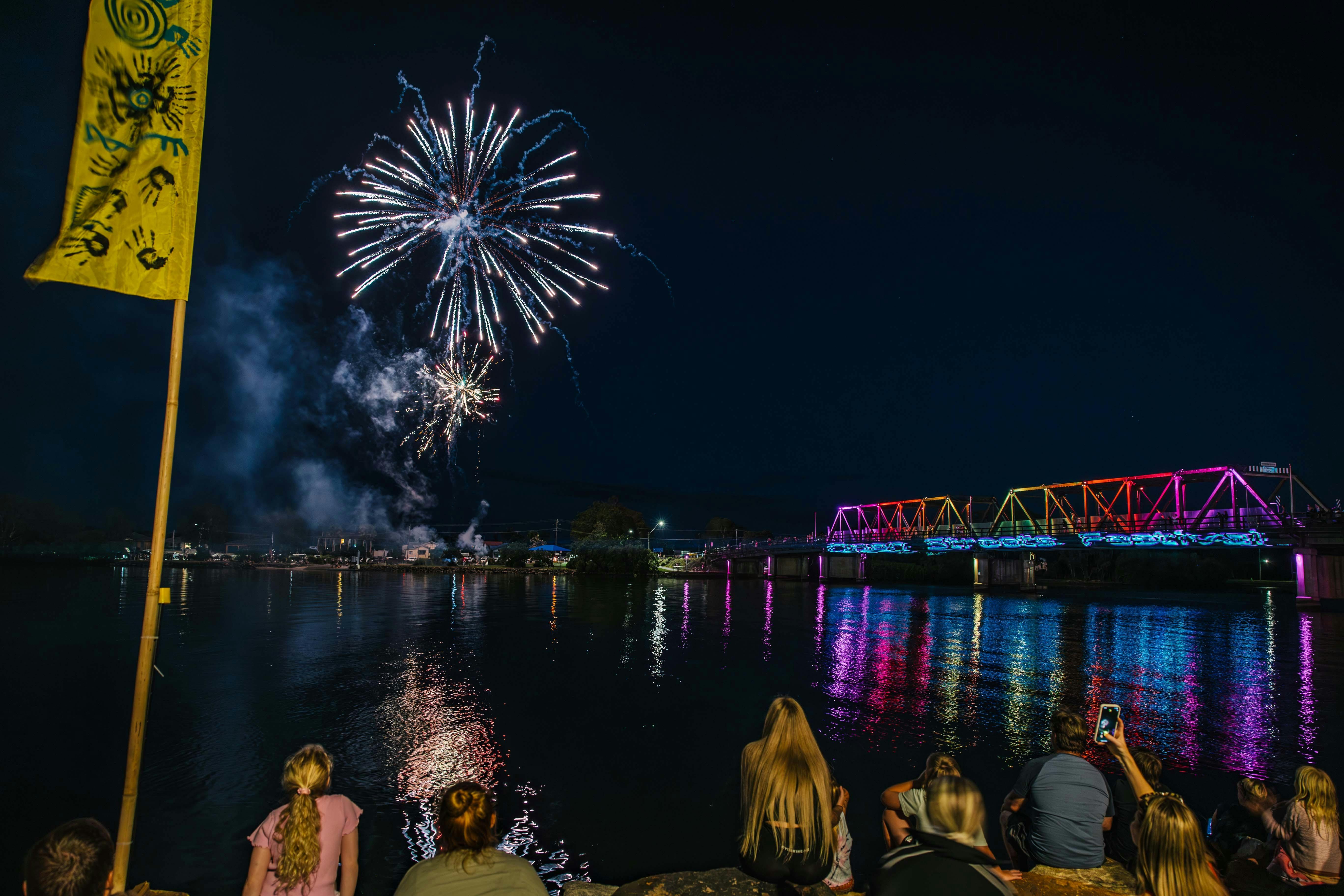 Open Streets fireworks