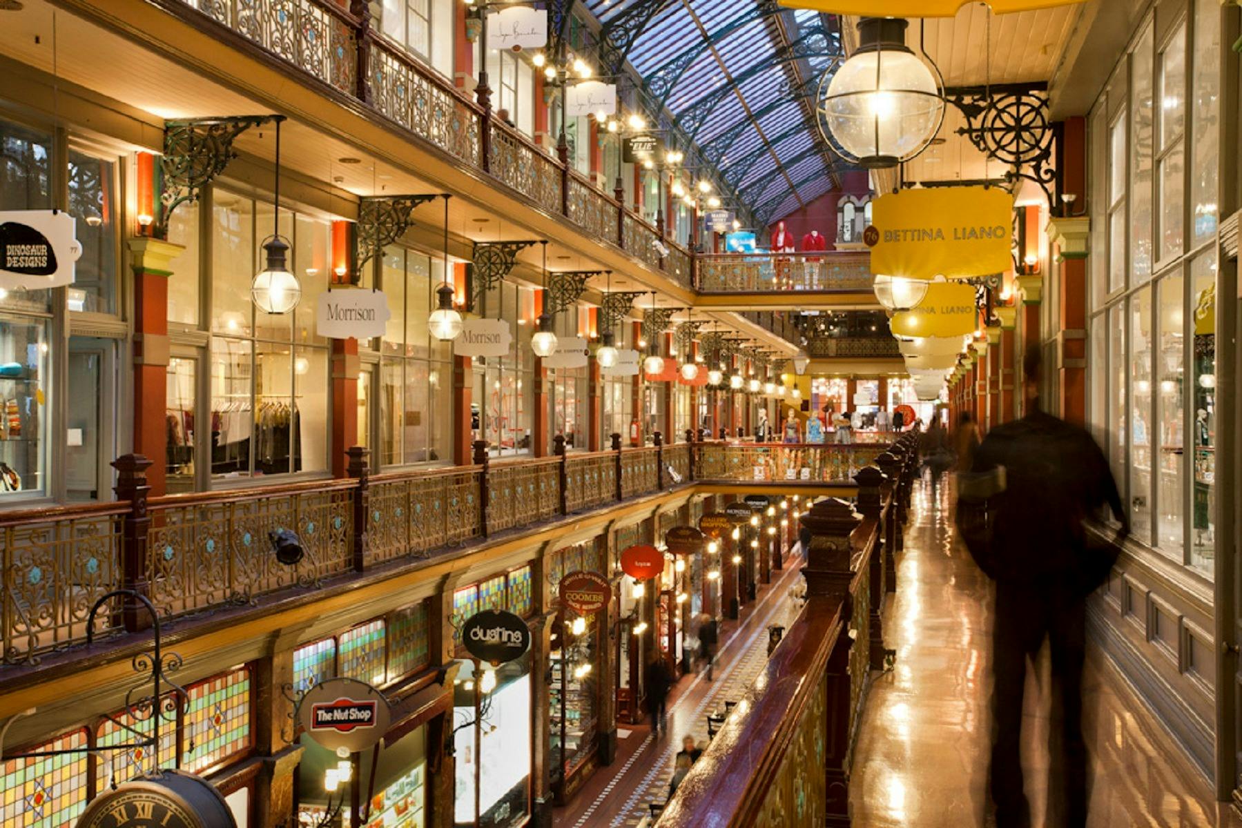 The Strand Arcade inside view of ground floor