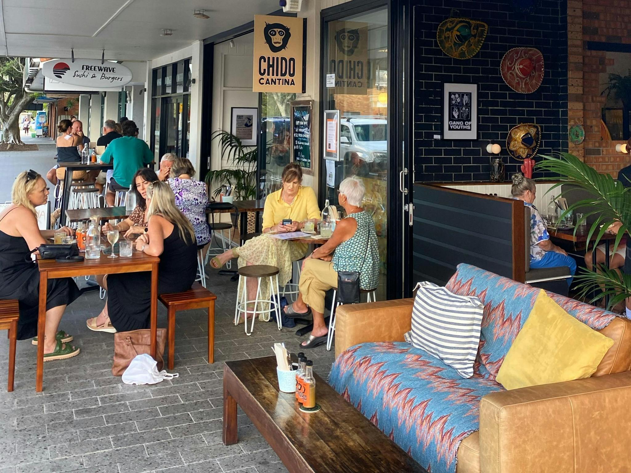 Outside seating area