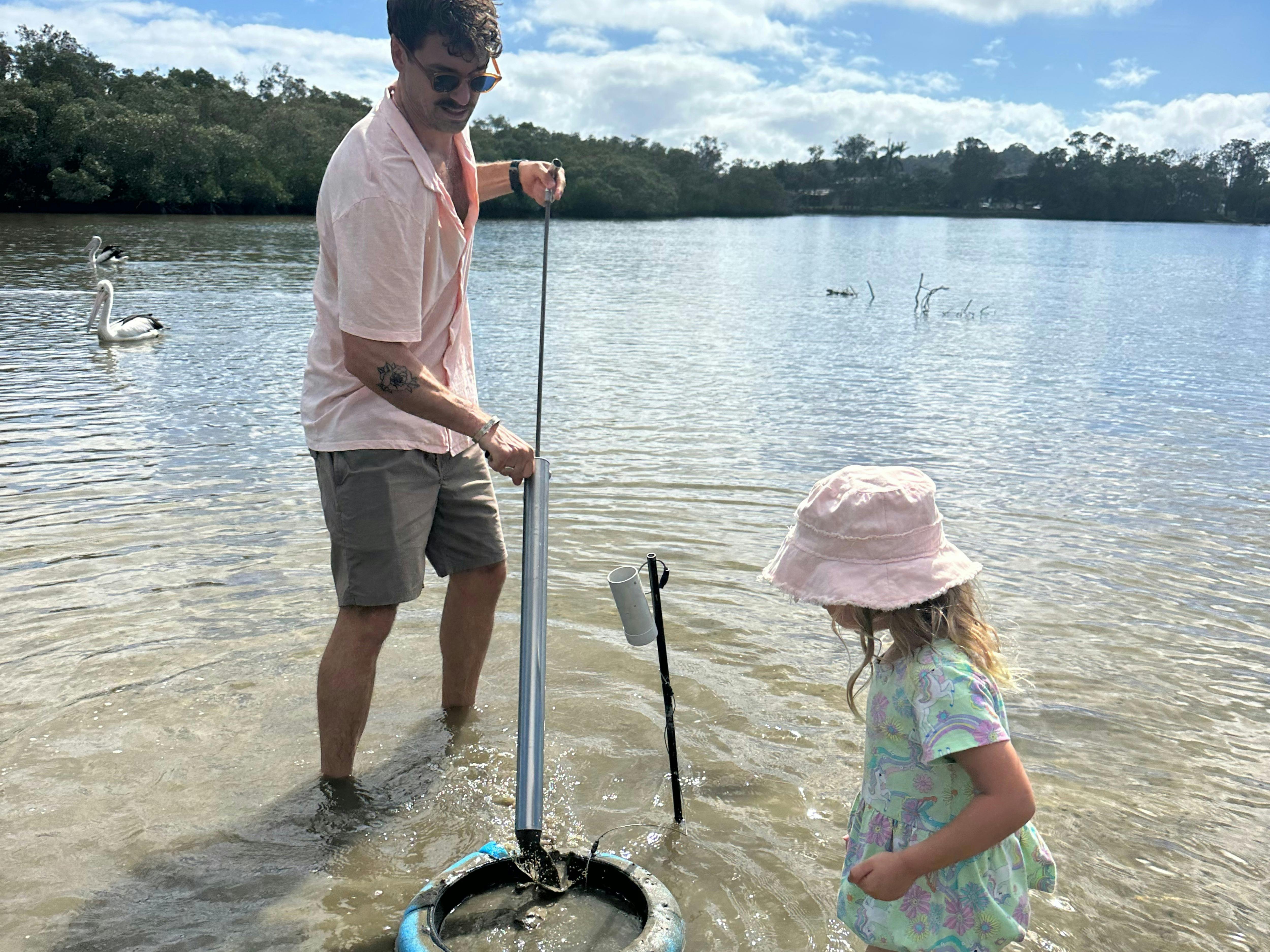 Guests yabby pumping