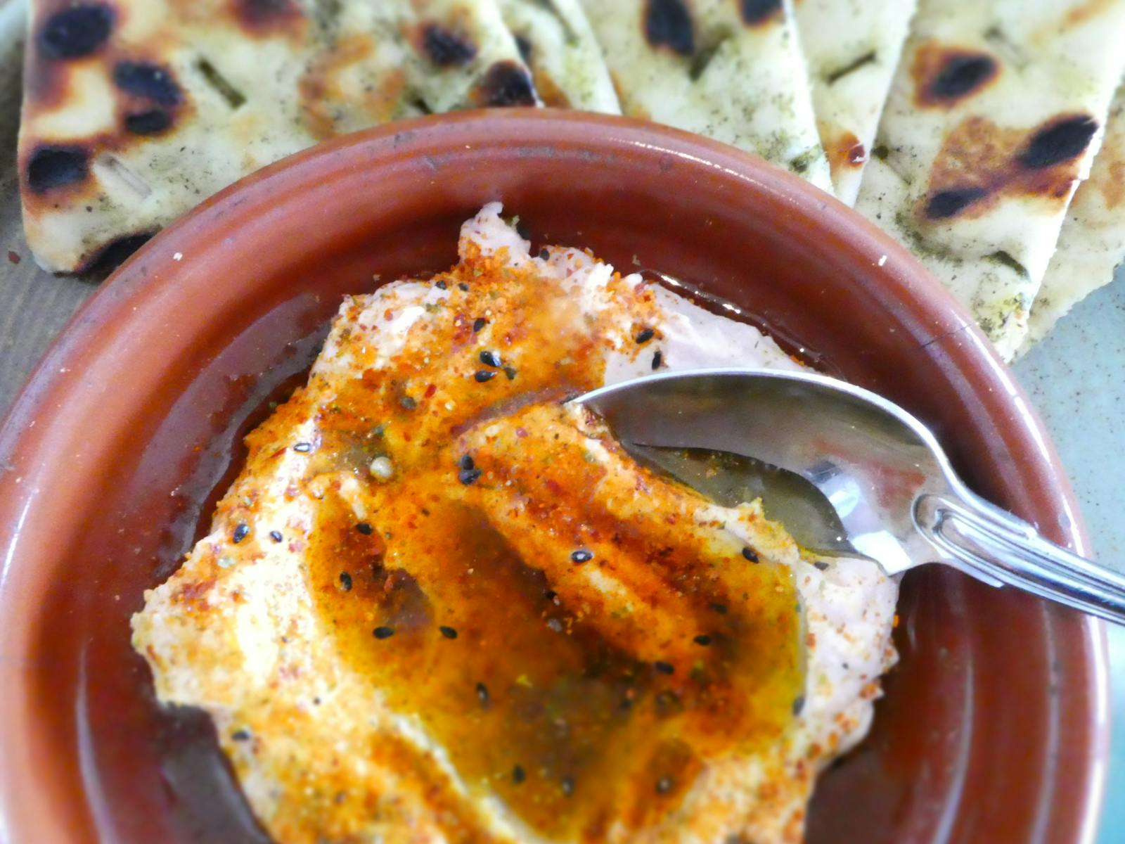 Tarama, lemon oil, shaved bottarga, fennel pollen, flatbread