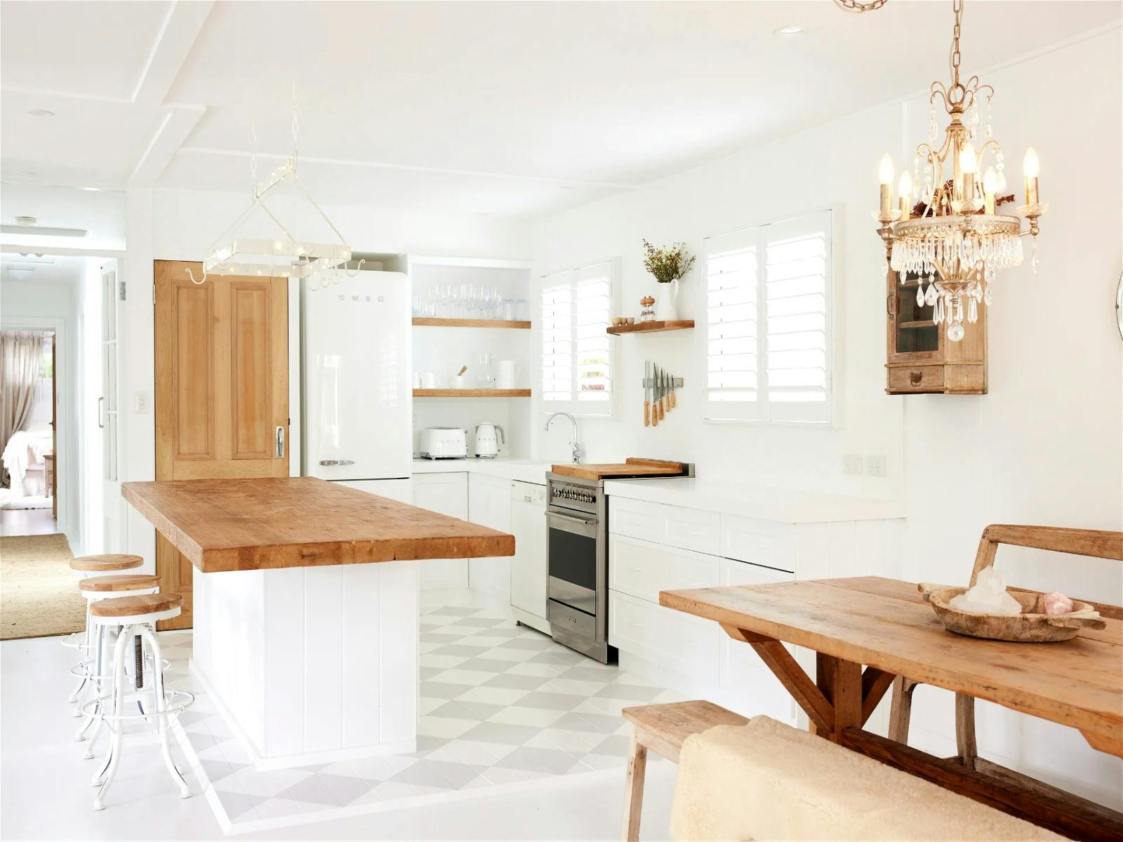 Spacious open plan kitchen, dining lounge area opening onto surrounding deck and outdoor entertainin