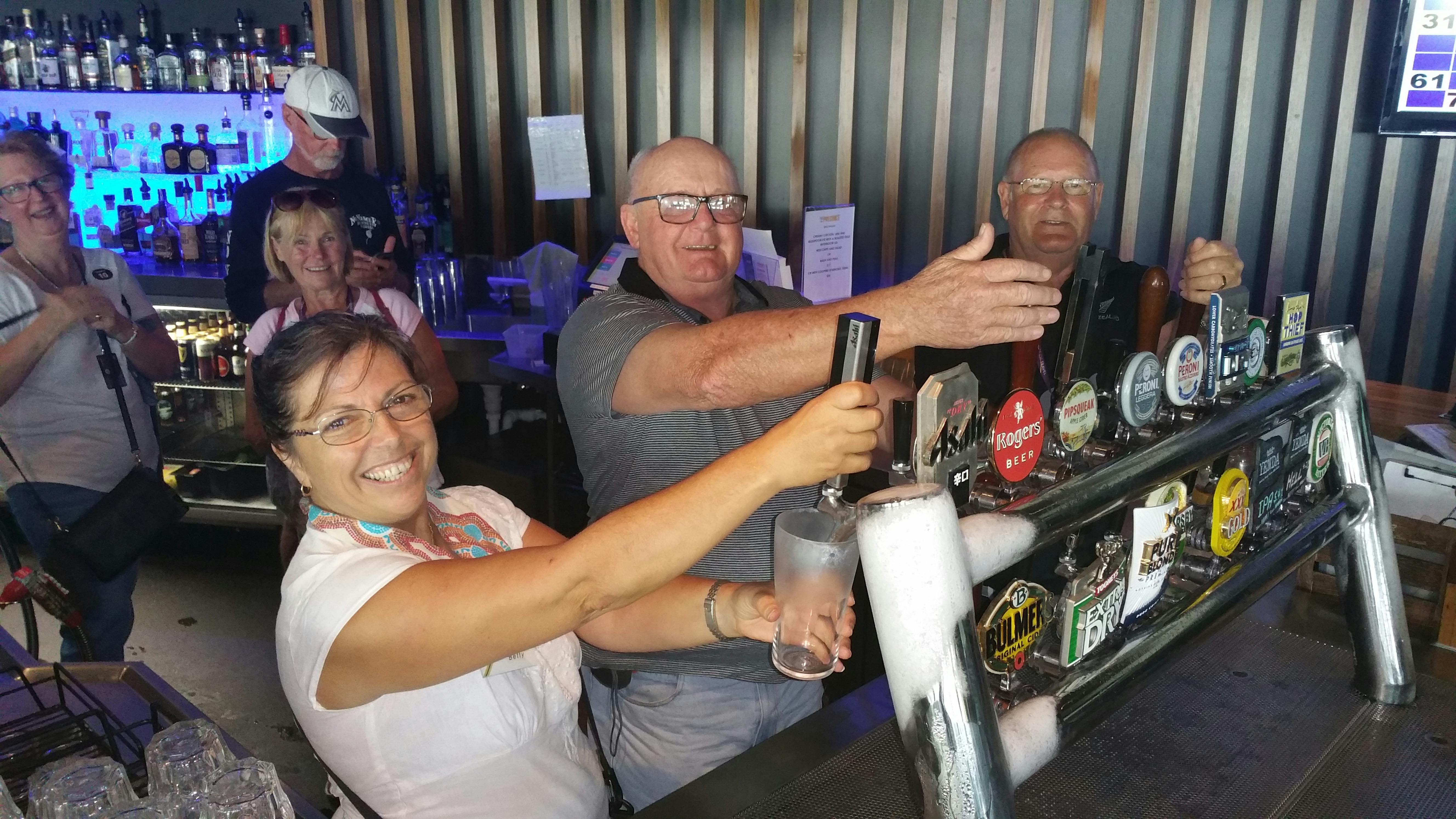 Pulling a beer