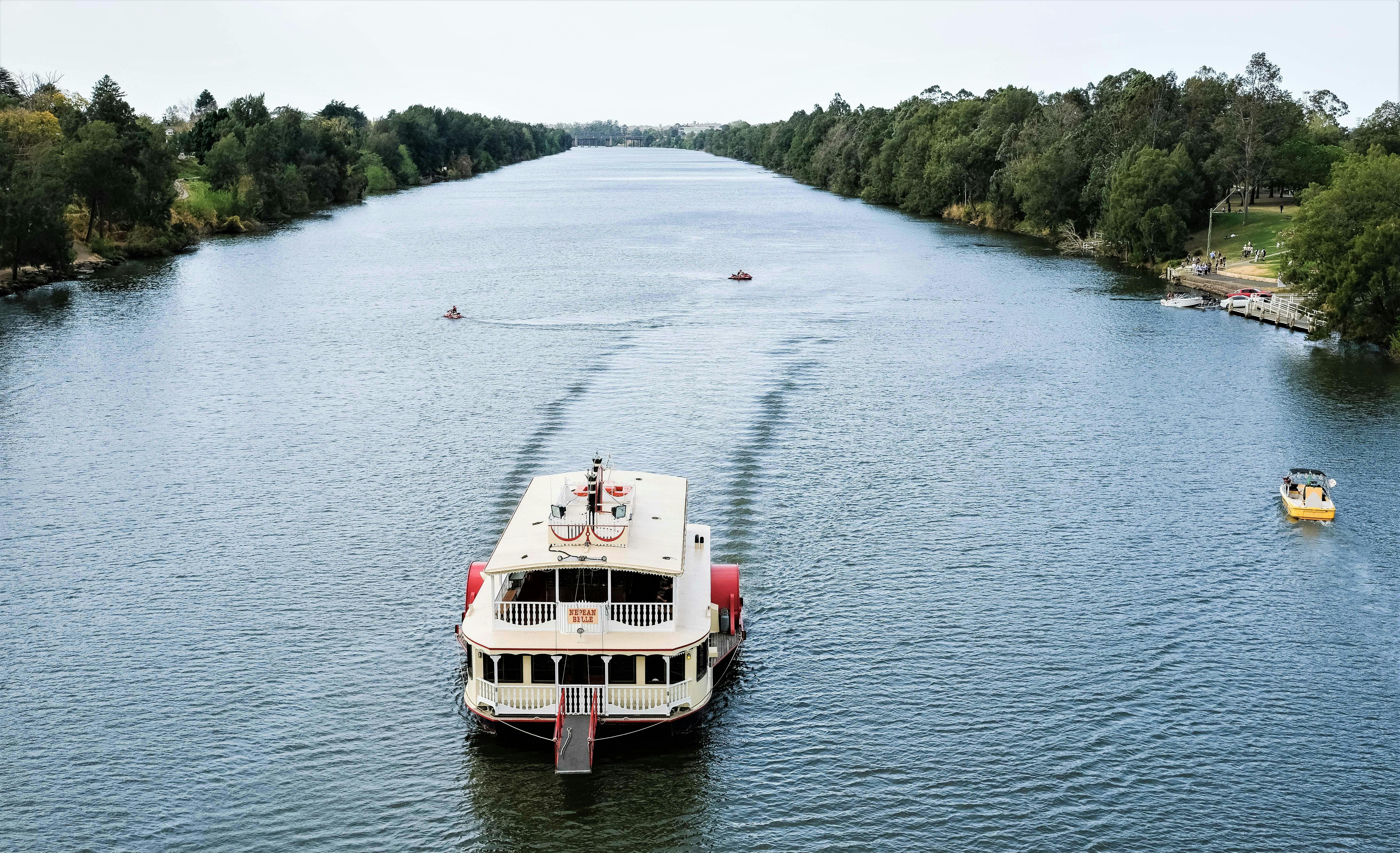 Nepean Belle cruising paddlewheel trails