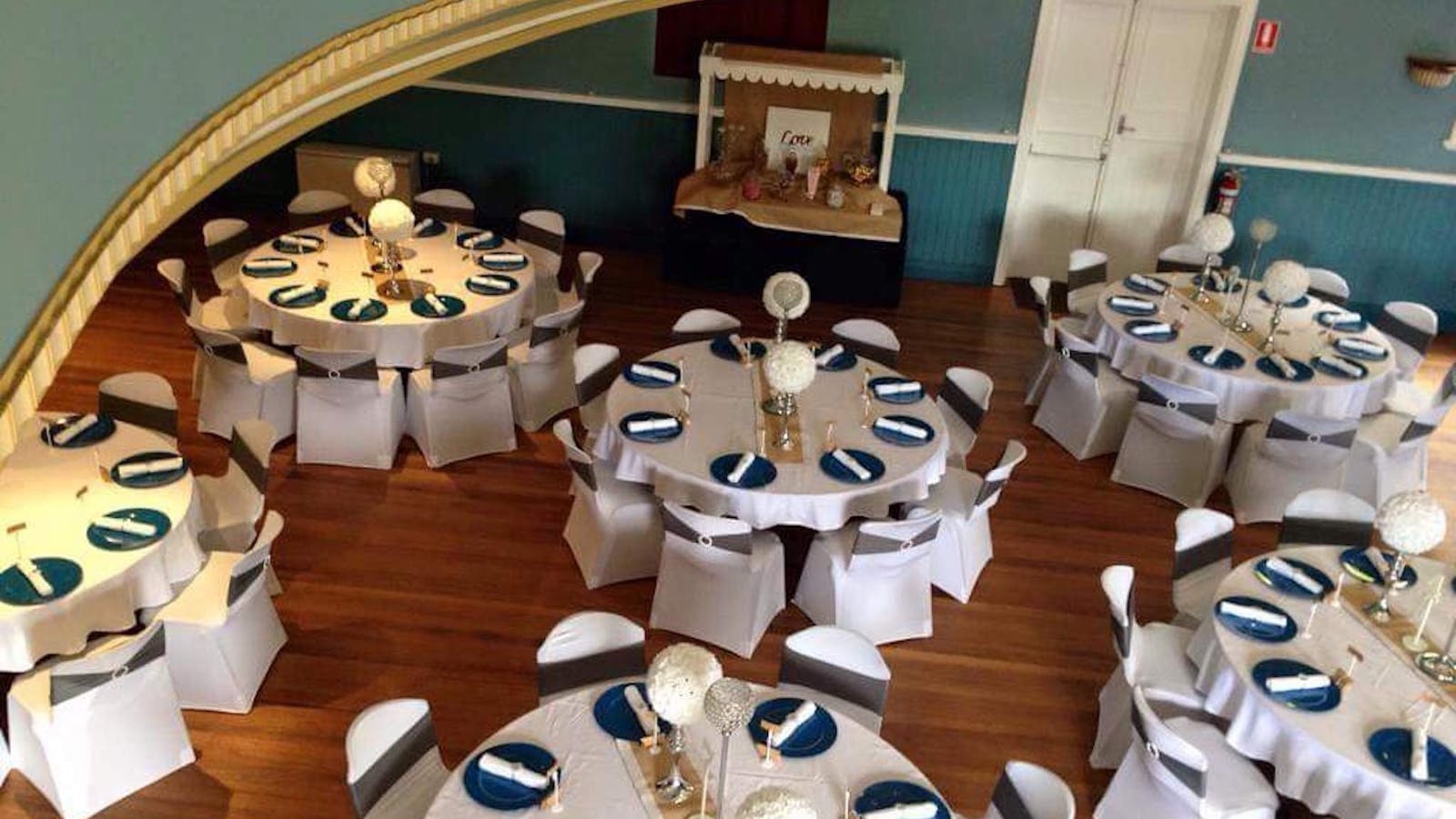 The Main Hall is a perfect venue for weddings with seating for 160 or dancing for 260!