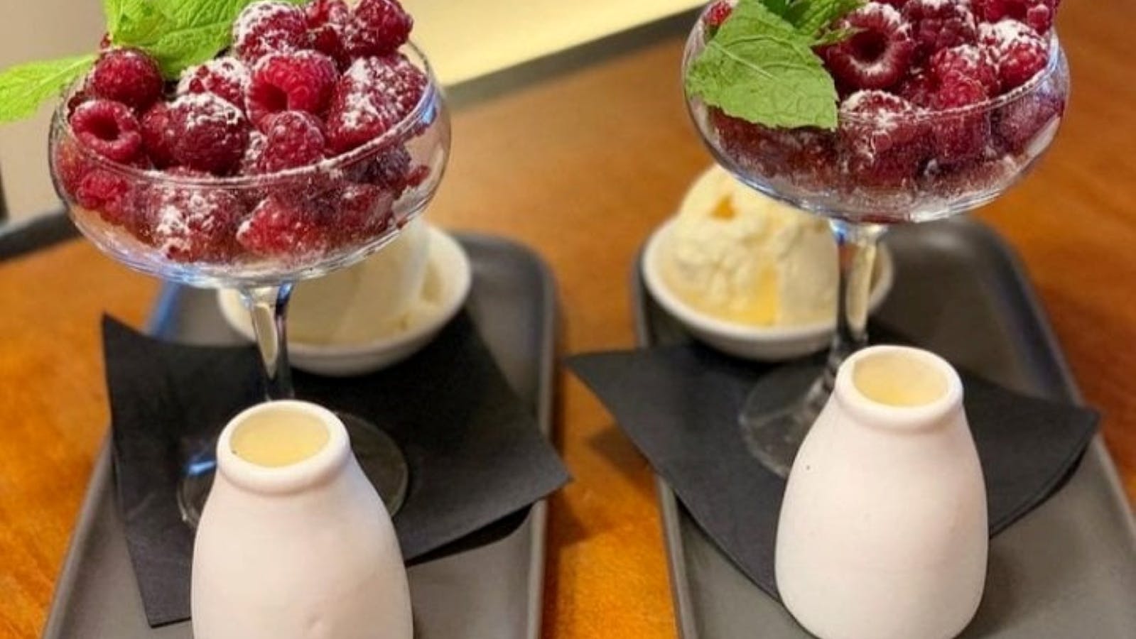 Dessert Special - Tasmanian Raspberries and cream