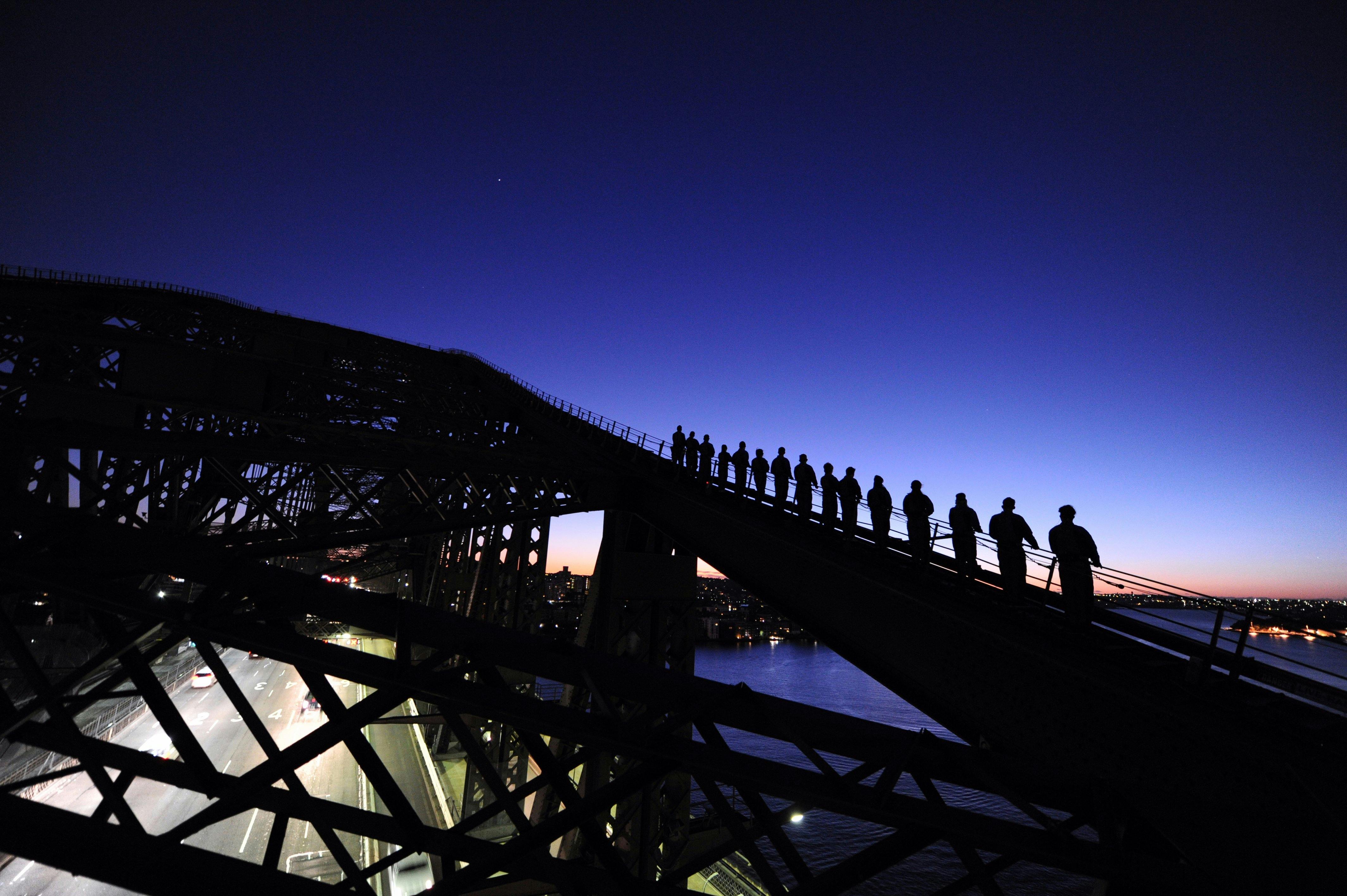 Climb the iconic Sydney Harbour Bridge at Dawn