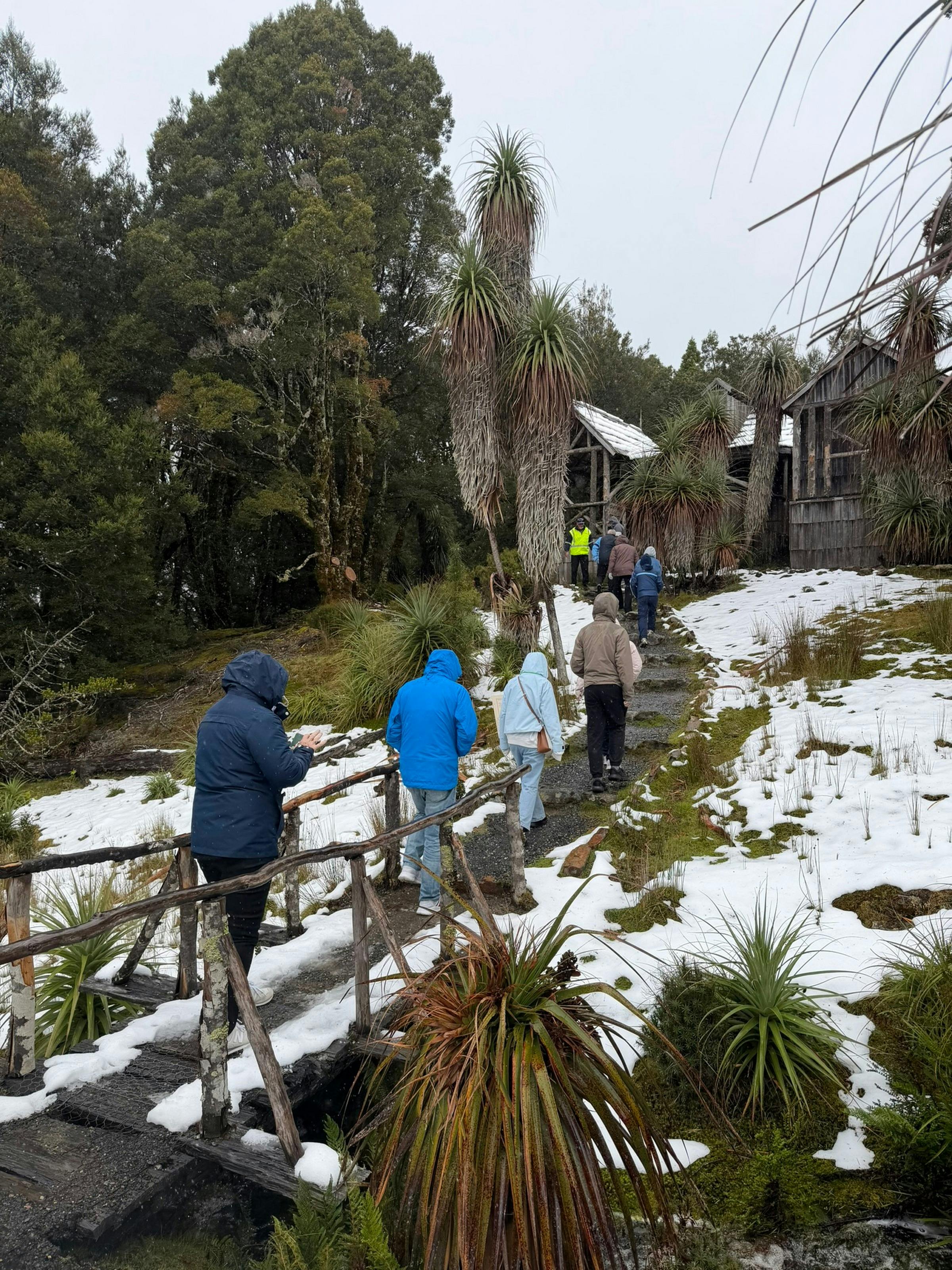 Step into Cradle Mountain’s rich history on a guided walk to the iconic Waldheim Chalet.