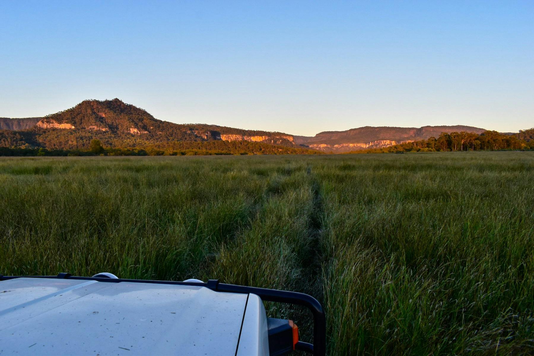 This is the view you see on the Highlands 4WD Tour. Looking into Carnarvon National Park.