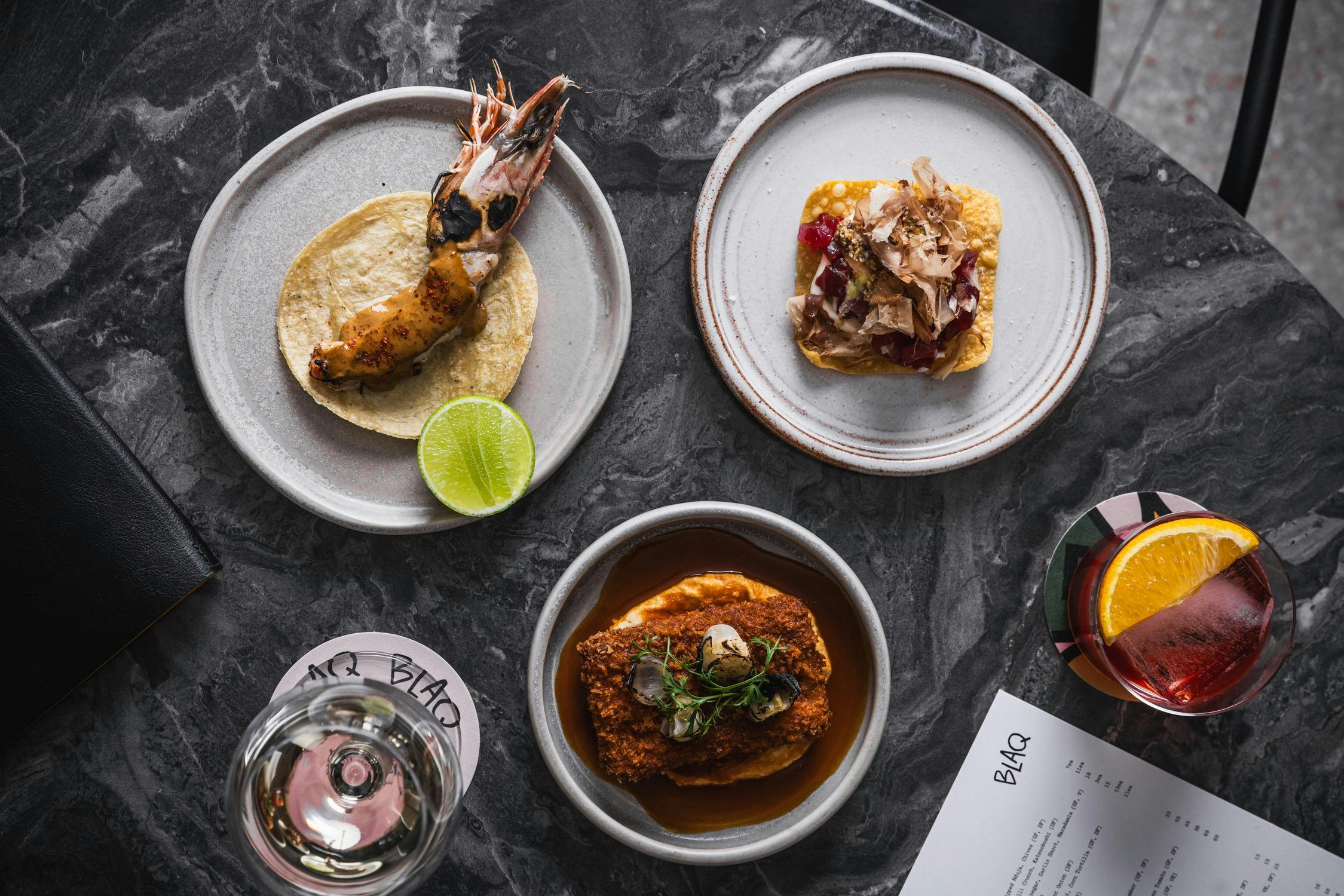 Blaq starters and small dishes