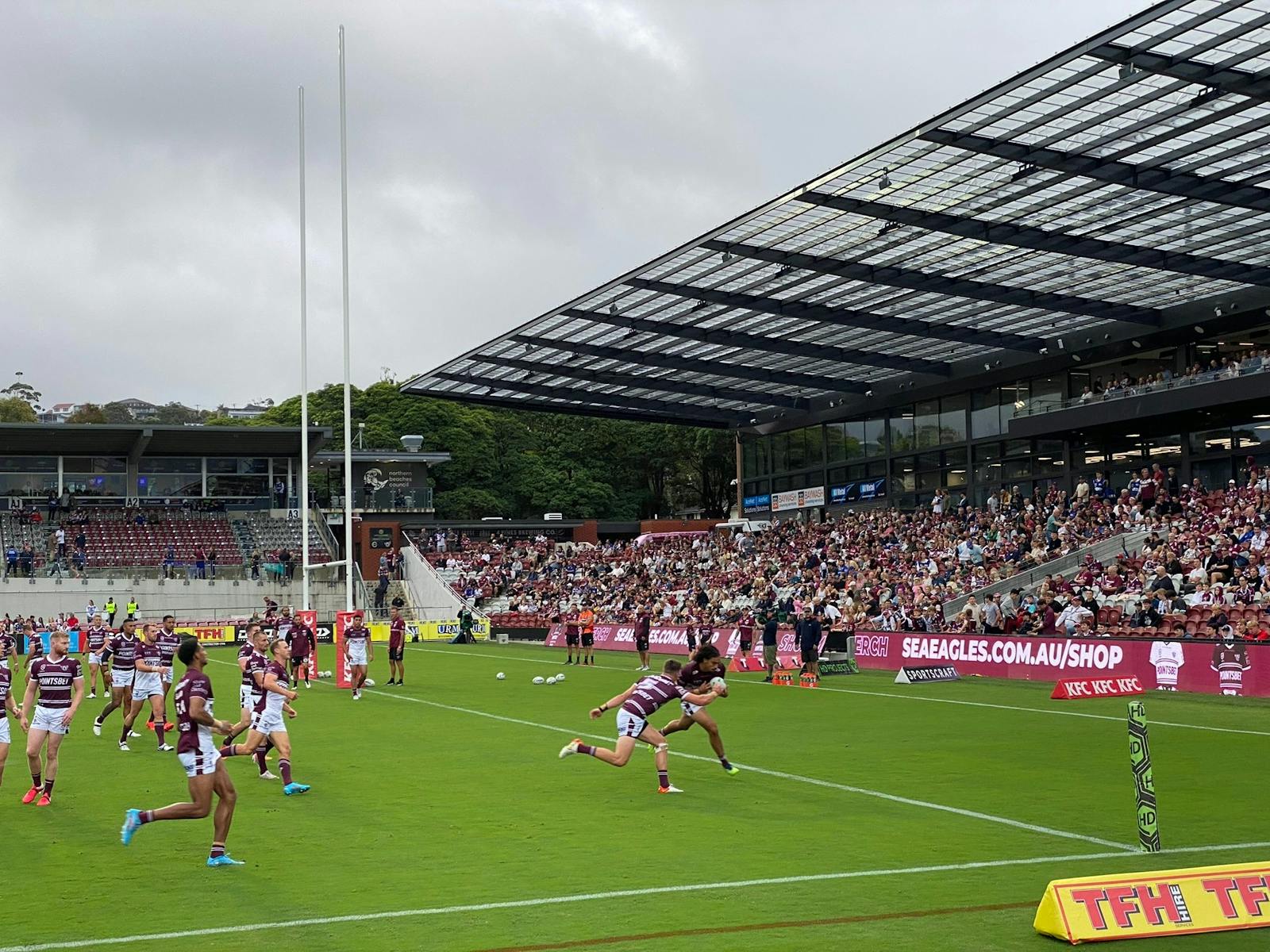 Game at Brookvale Oval