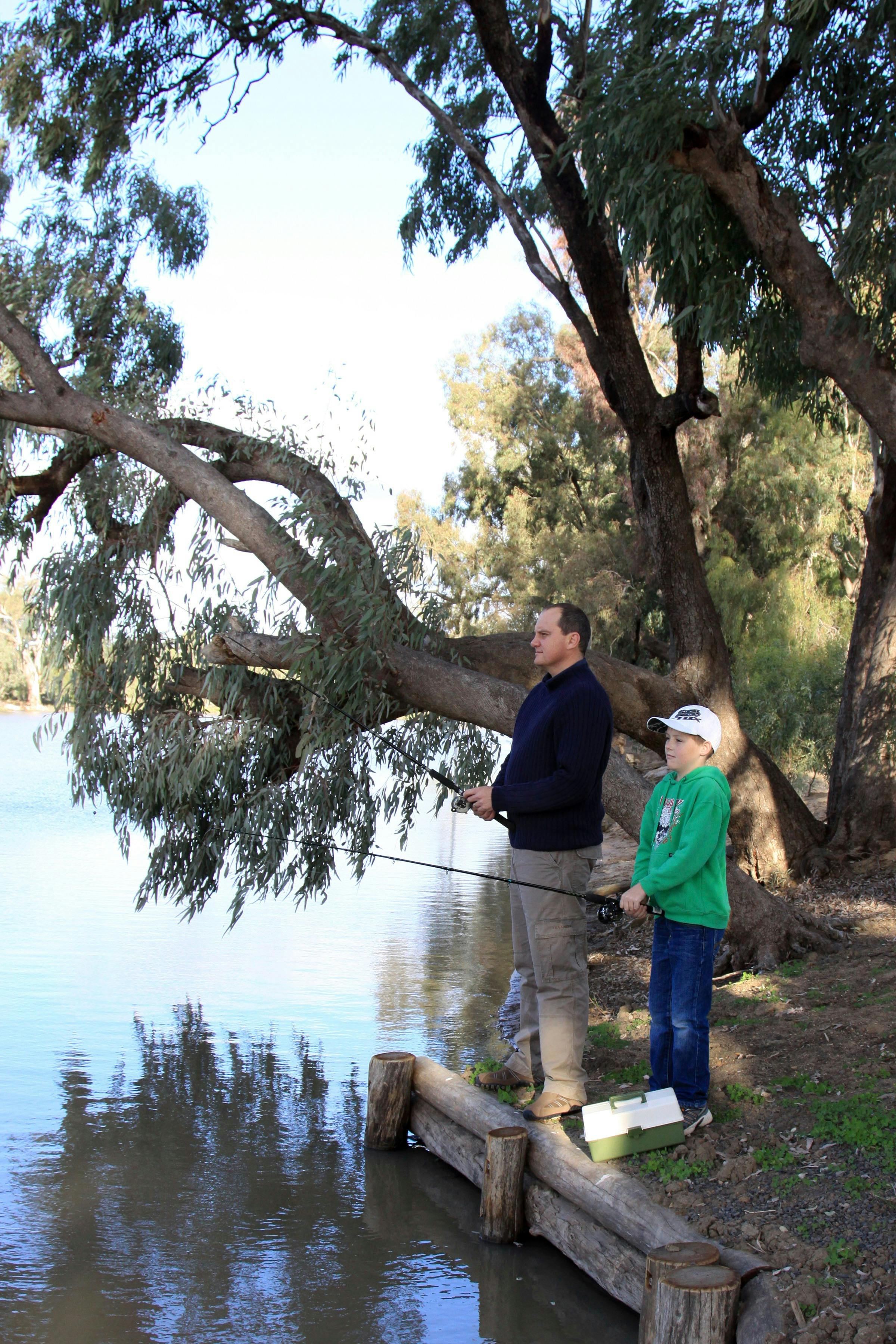 Fishing at the Goondiwindi Water Park