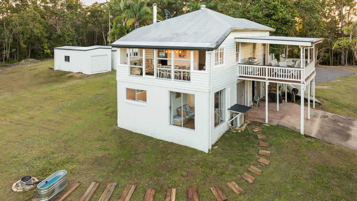 The beautiful cottage situated on 50acres of countryside.