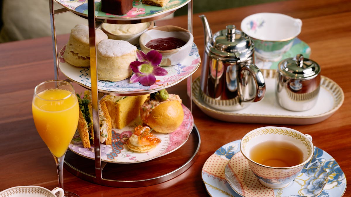 High Tea with mimosa
