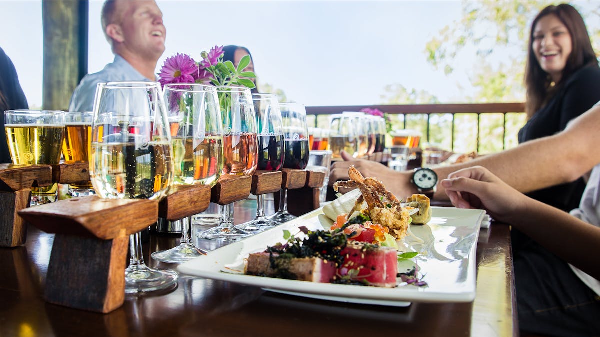 Share food with friends and taste our craft beer and wine