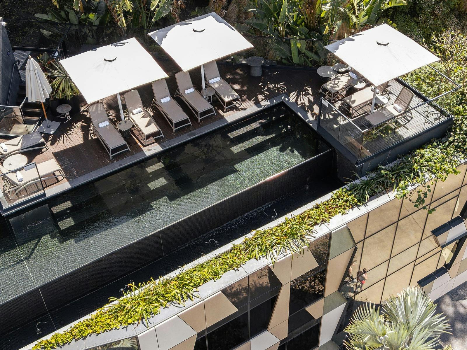 Rooftop infinity magnesium pool at Crystalbrook Vincent