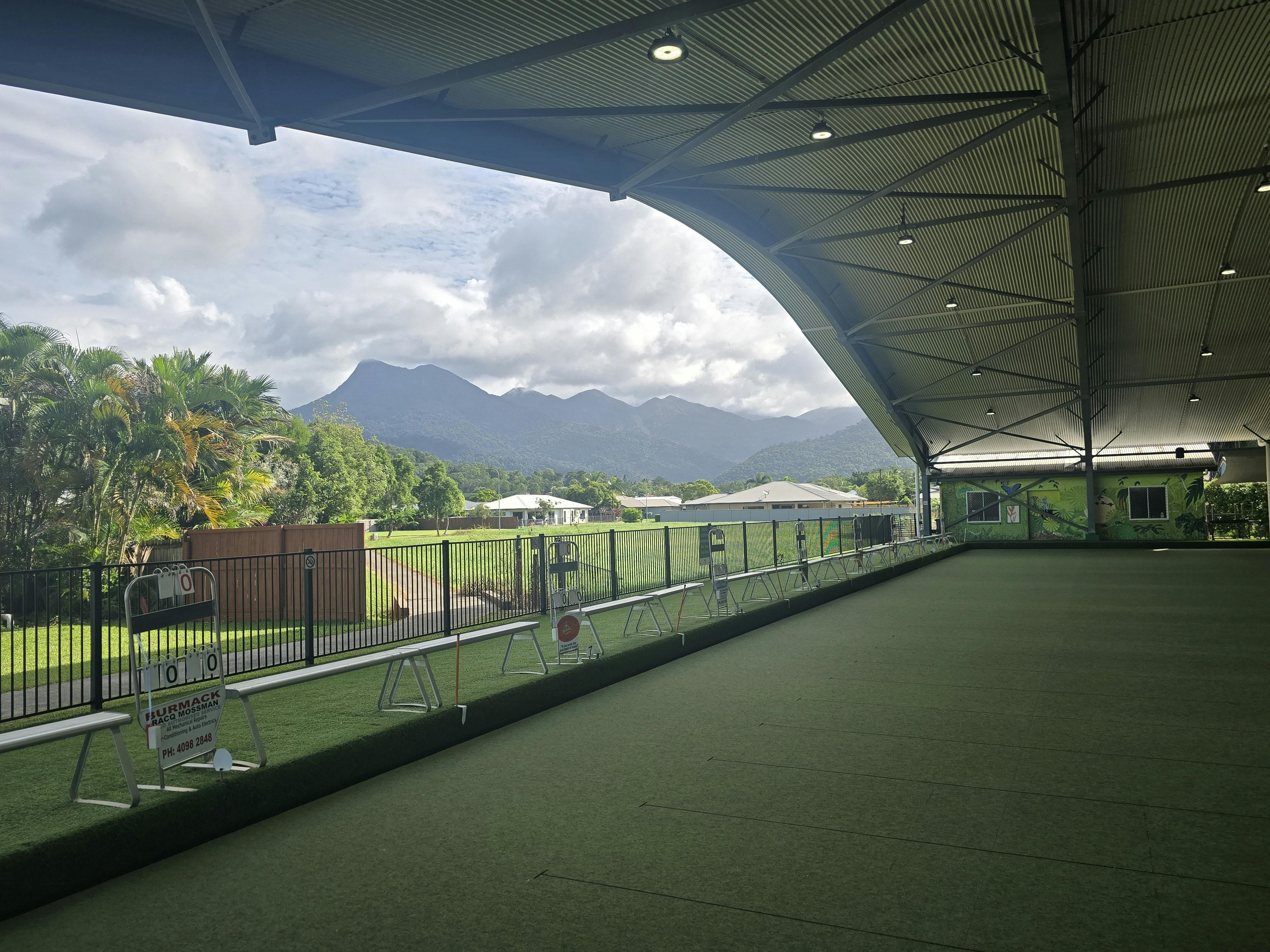 Undercover bowls area
