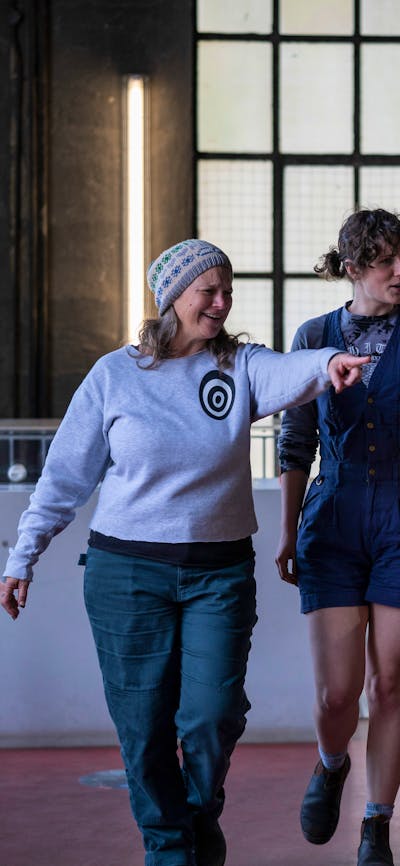 Visitors during tour of Canberra Glassworks