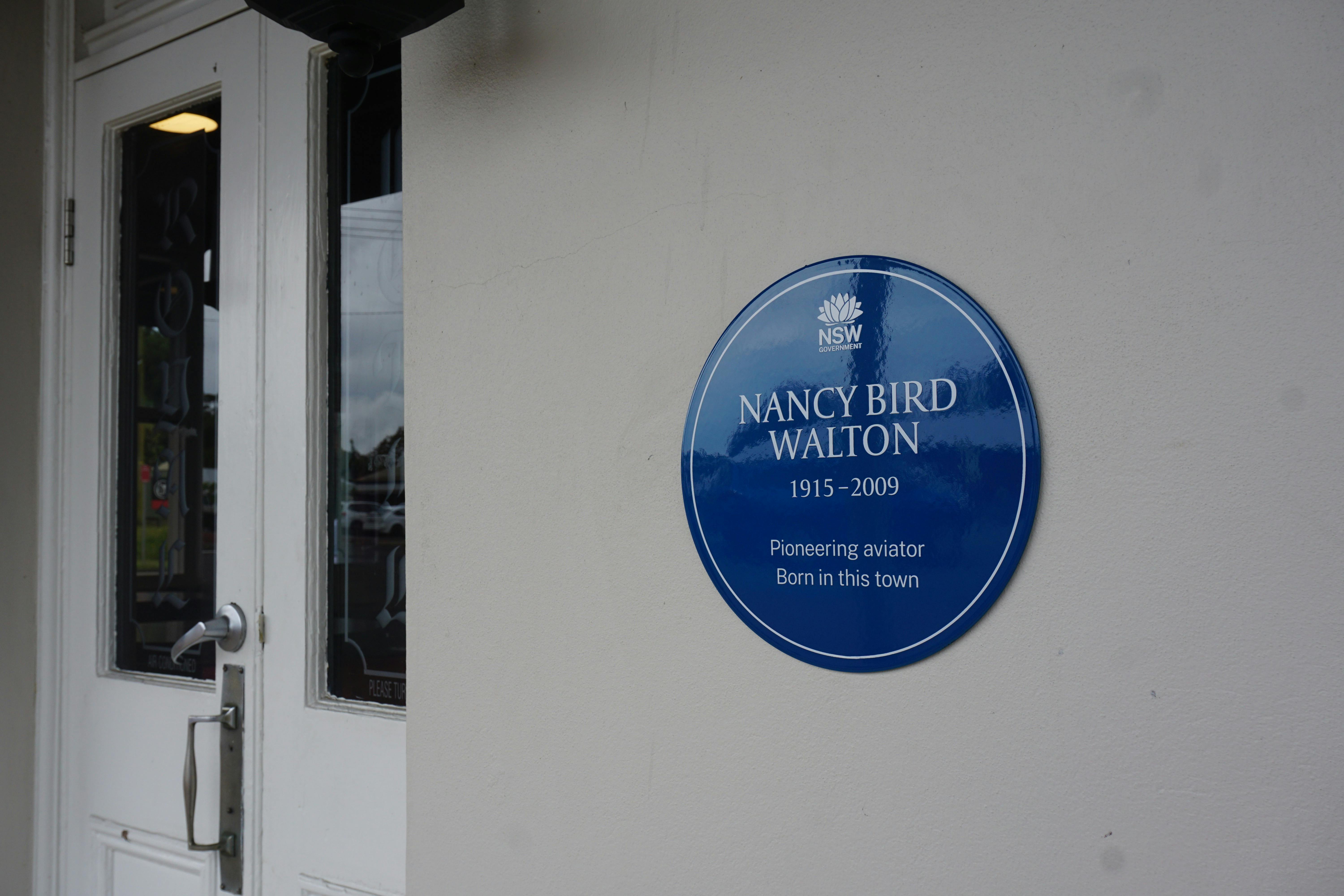 Nancy Bird Walton Blue Plaque