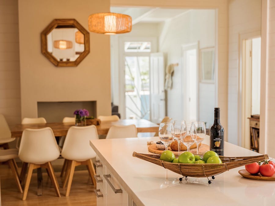 Beautifully renovated, retaining original floor boards, wall panelling , high ceilings