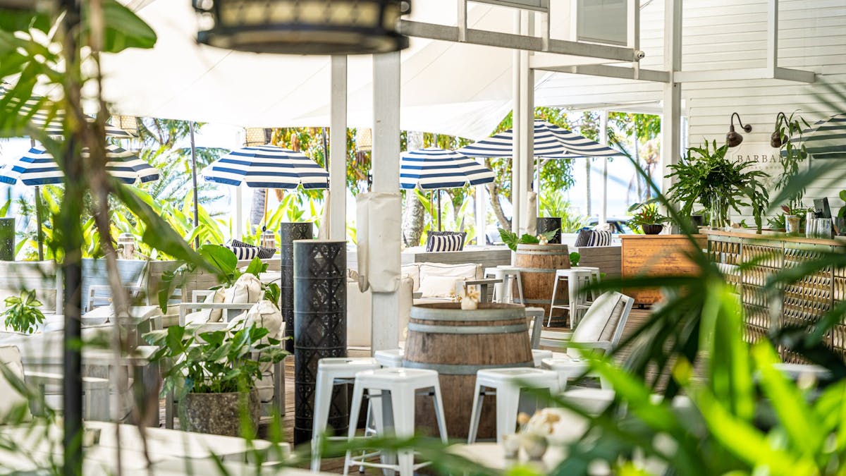 With comfortable daybed & lounge-style seating, relax in paradise while you soak up Barbados  vibe