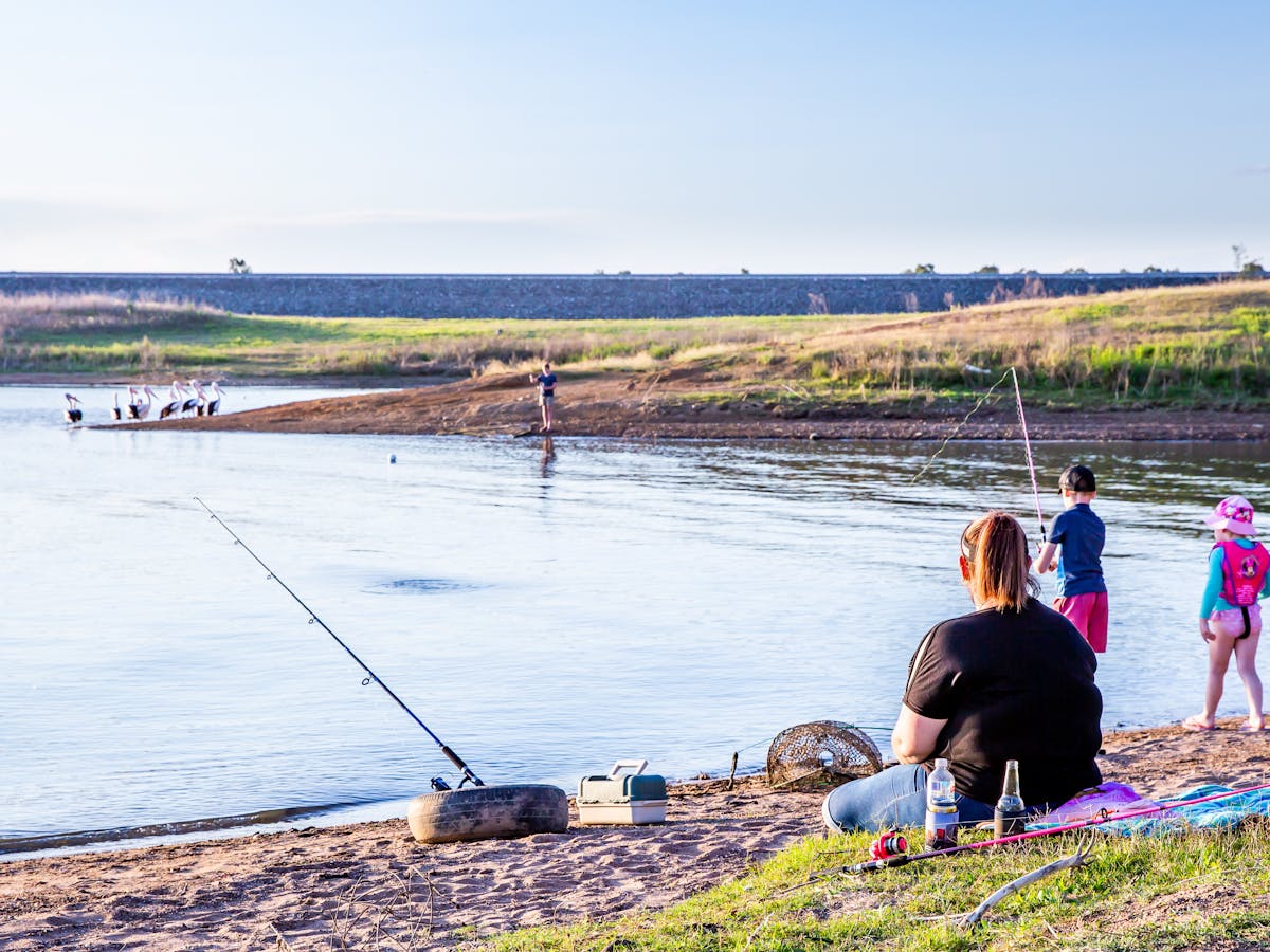 Fishing at BP Dam