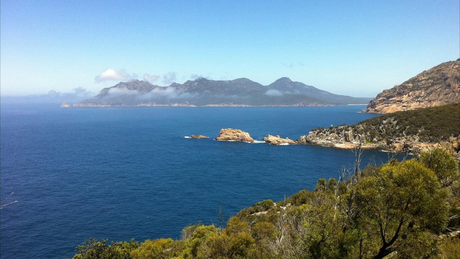 View of east coast Tas