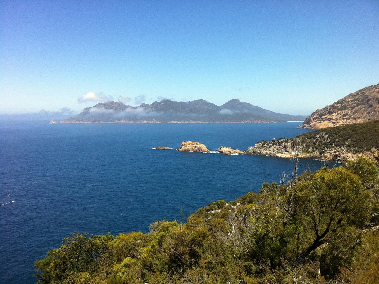 View of east coast Tas