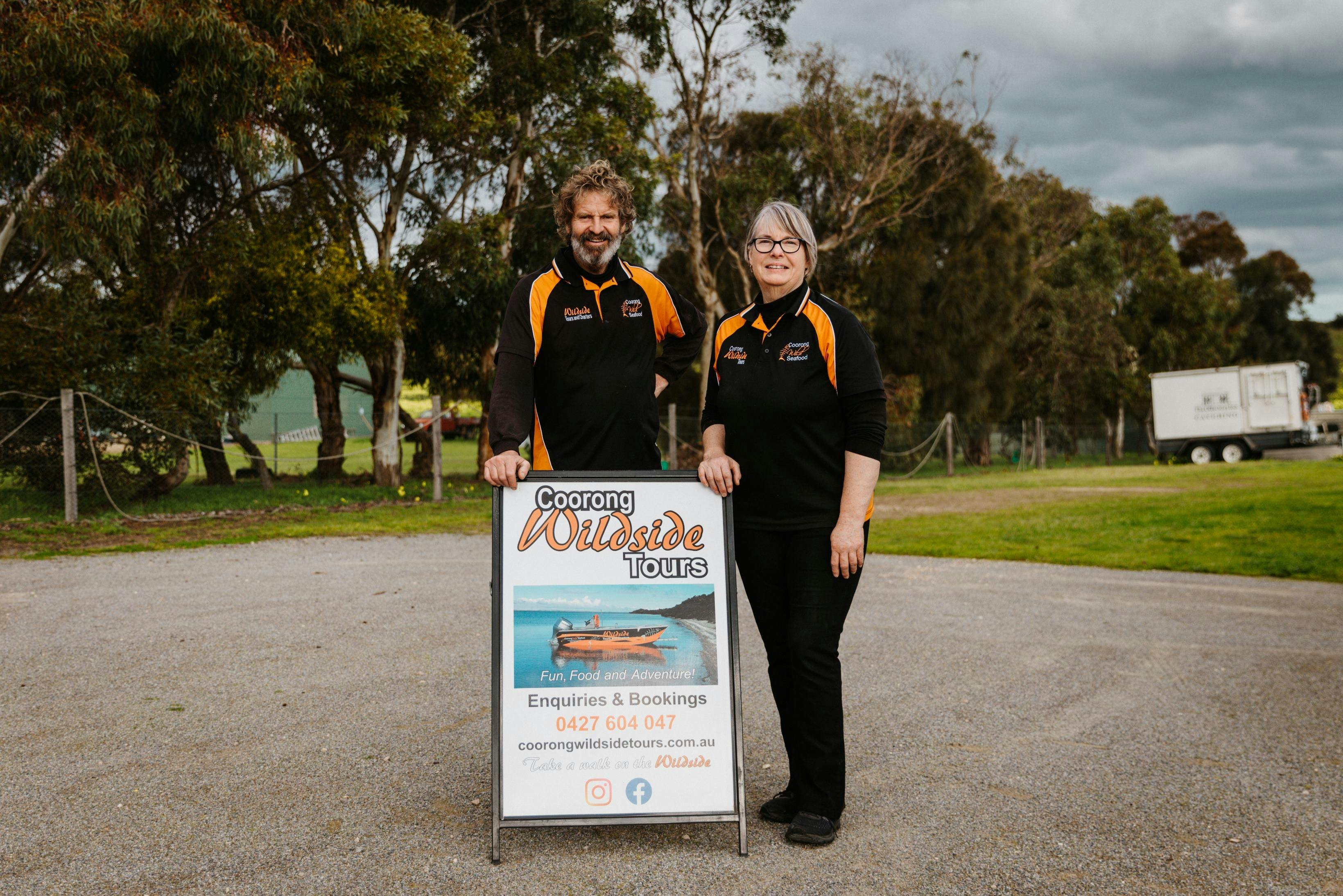 Clen and Tracy Hill, Owners of Coorong Wildside Tours