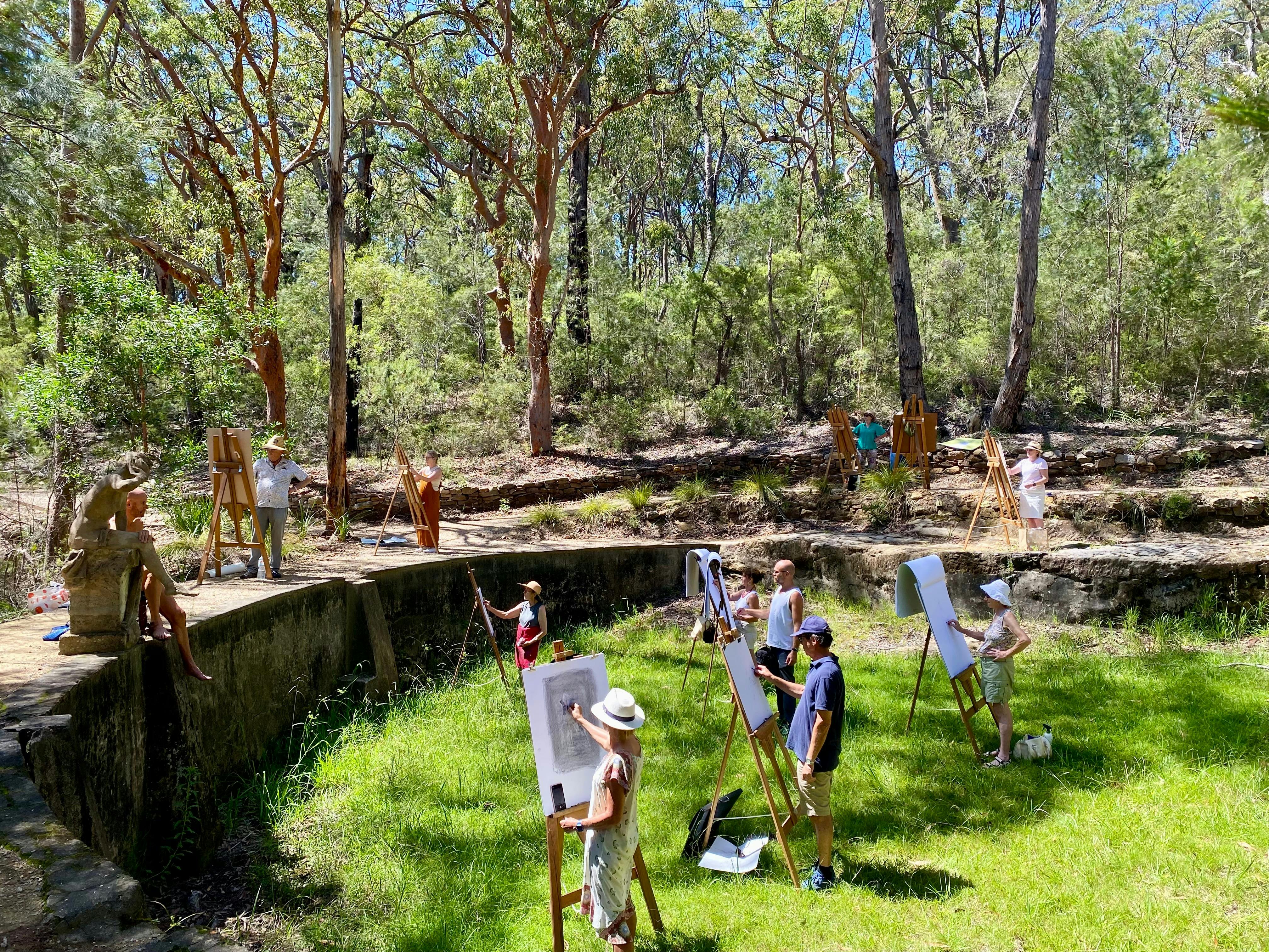 Life Drawing Summer school with Antony Cahill at Norman Lindsay Gallery