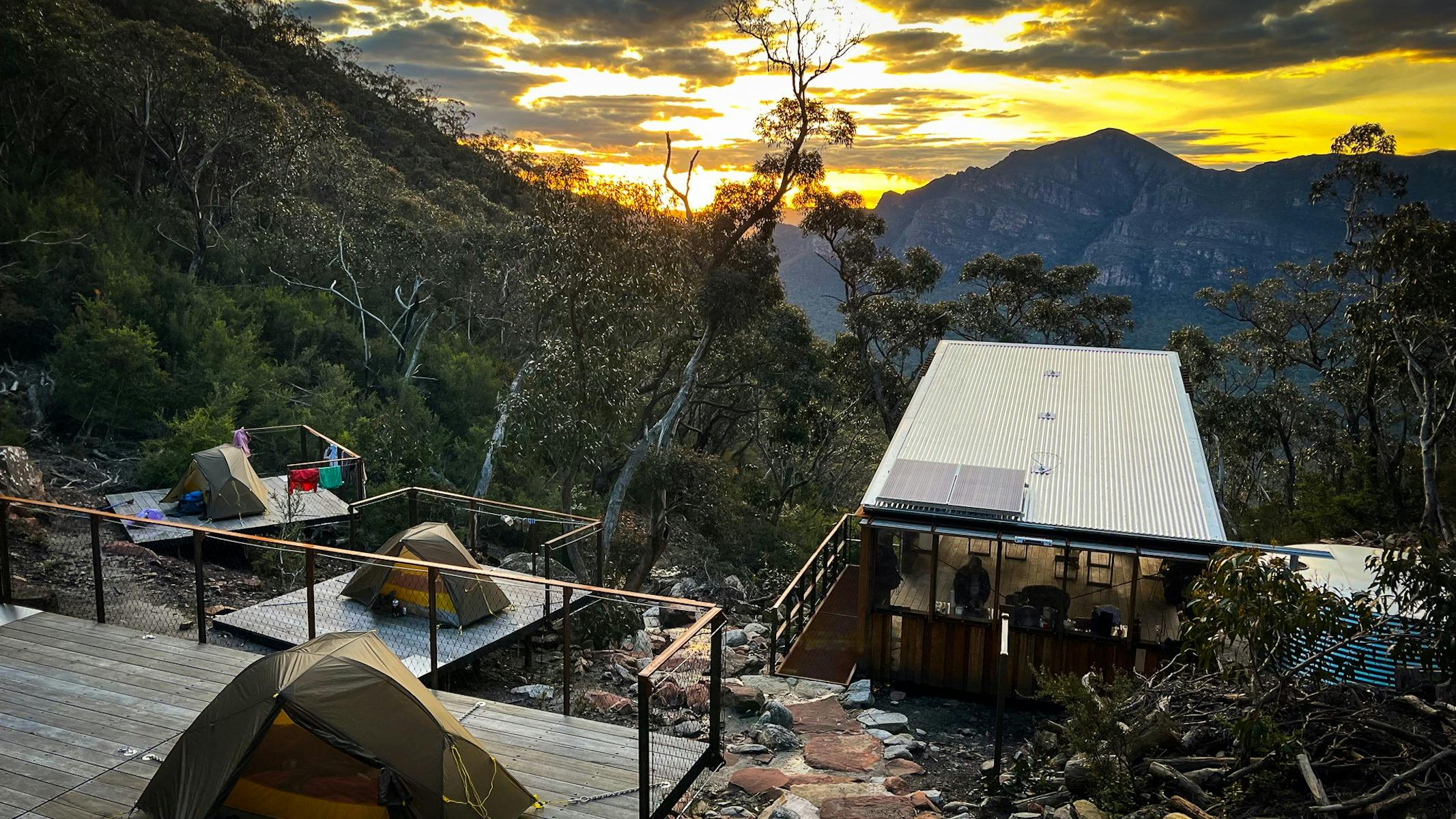 Sunset from Yarram Hiker Camp