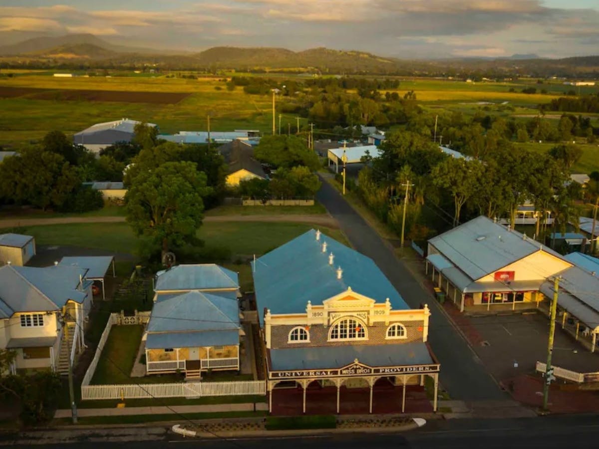 Wiss Cottage aerial view