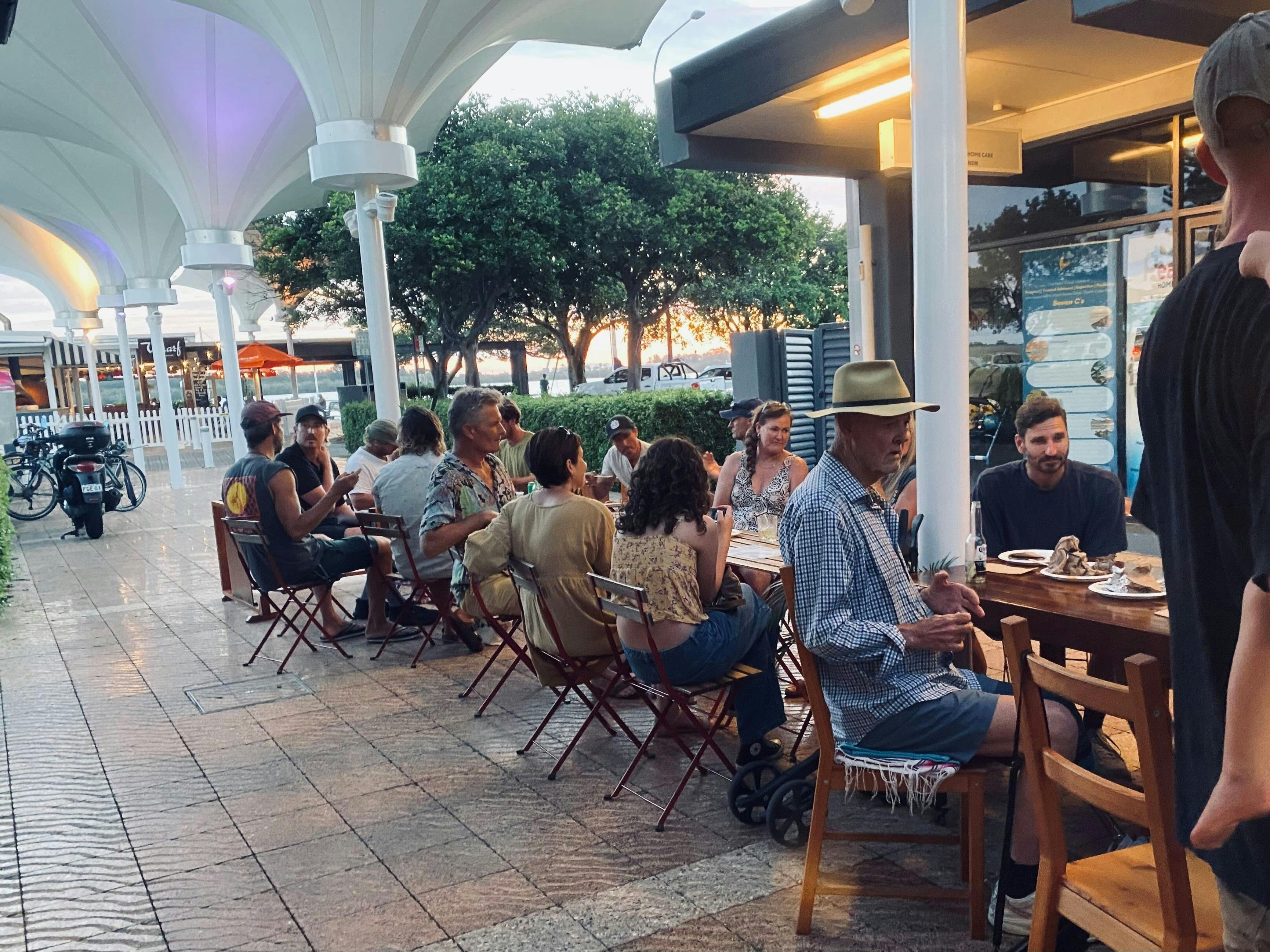 outside seating at Bob's Tacos