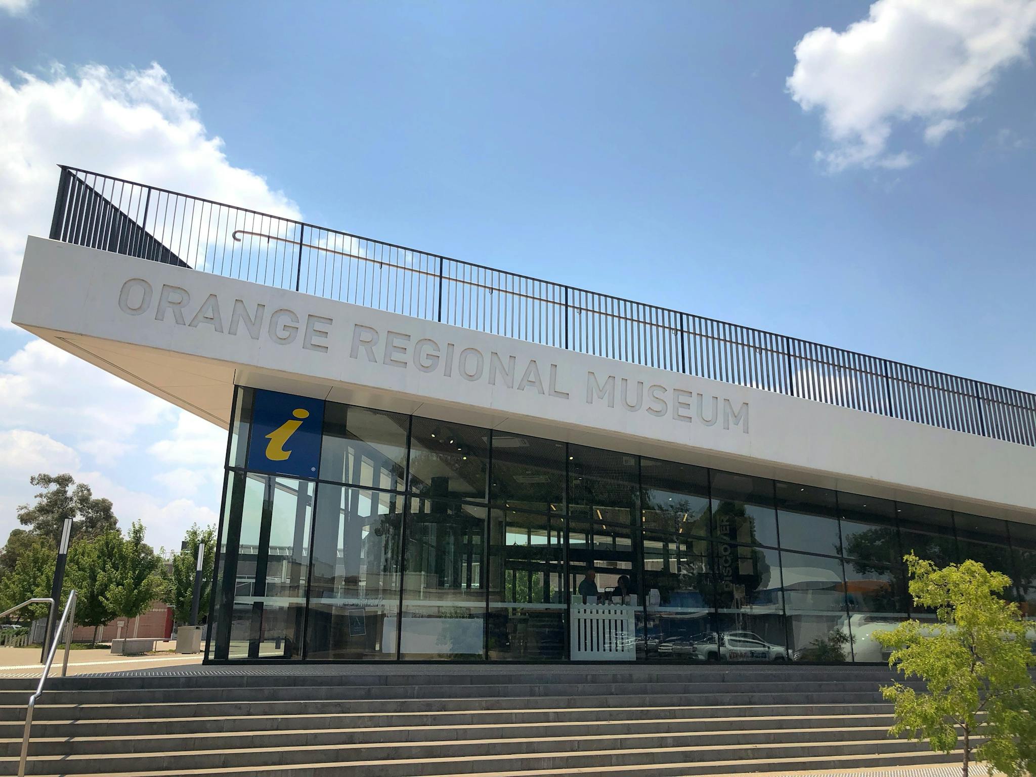 Photo of the outside of the Orange Regional Museum building