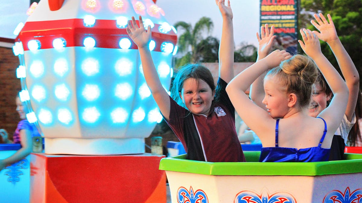 Super Slide and Tea cups, Inflatables and More