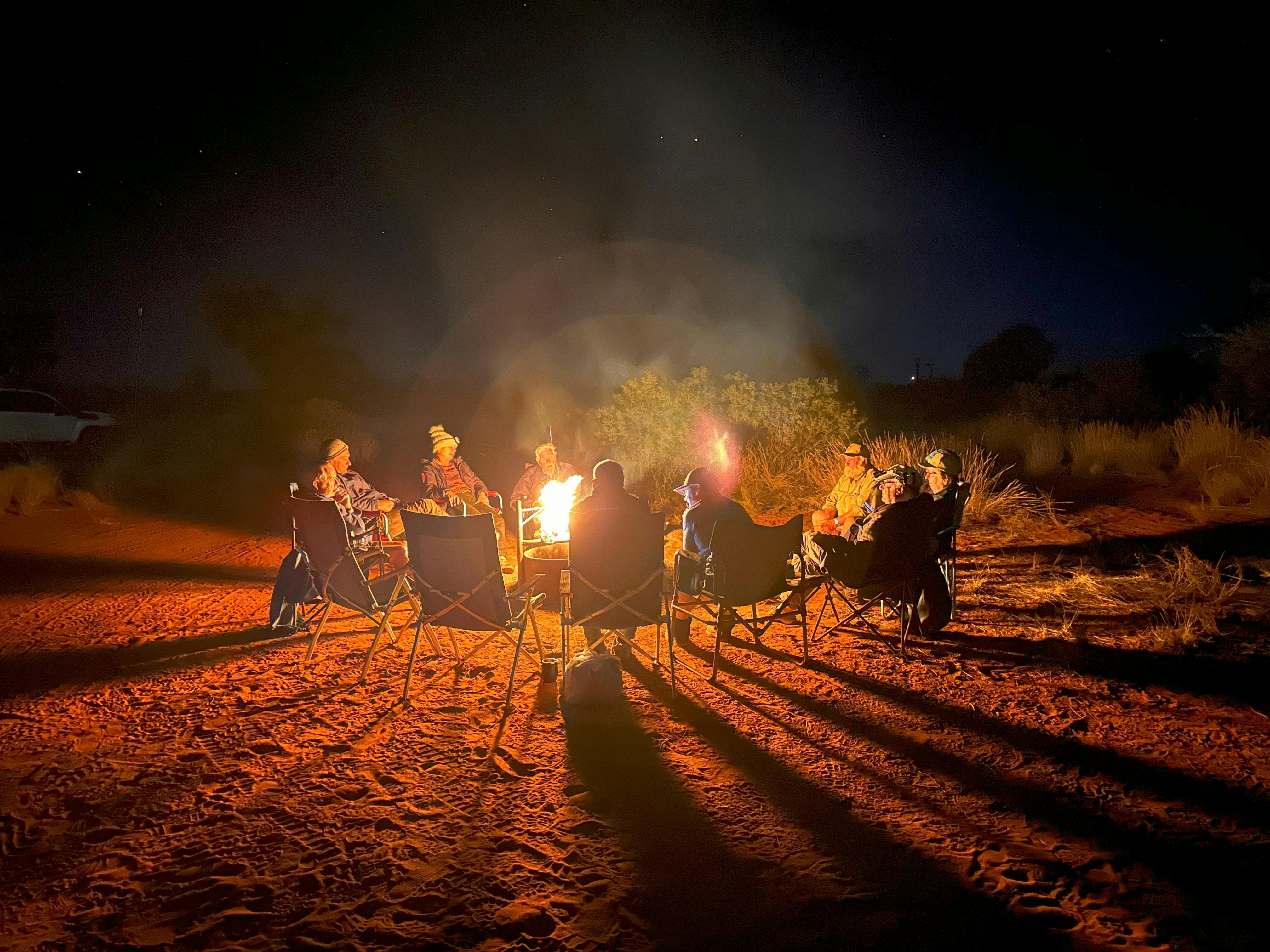Sitting around the campfire