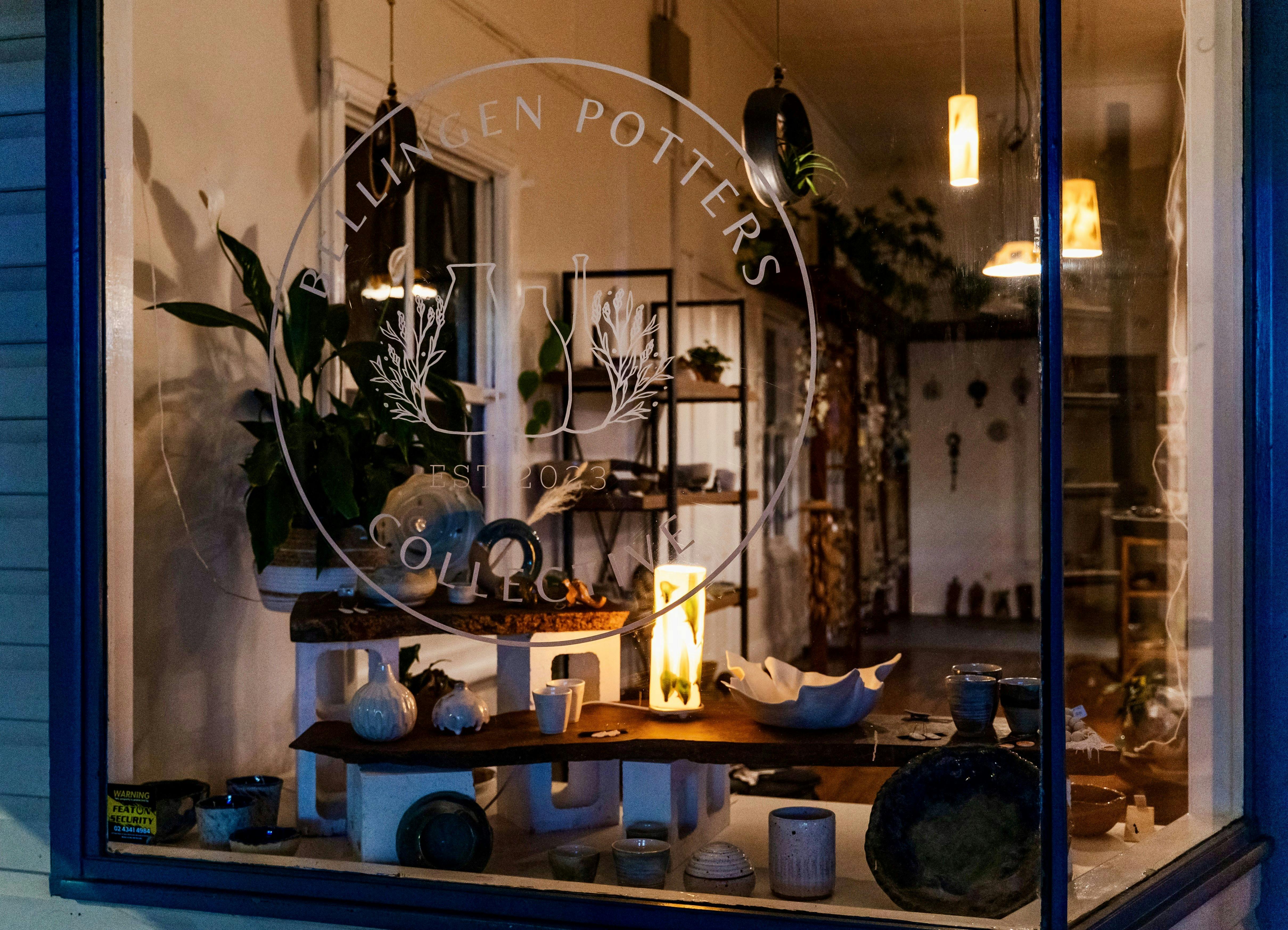 Night photo of gallery